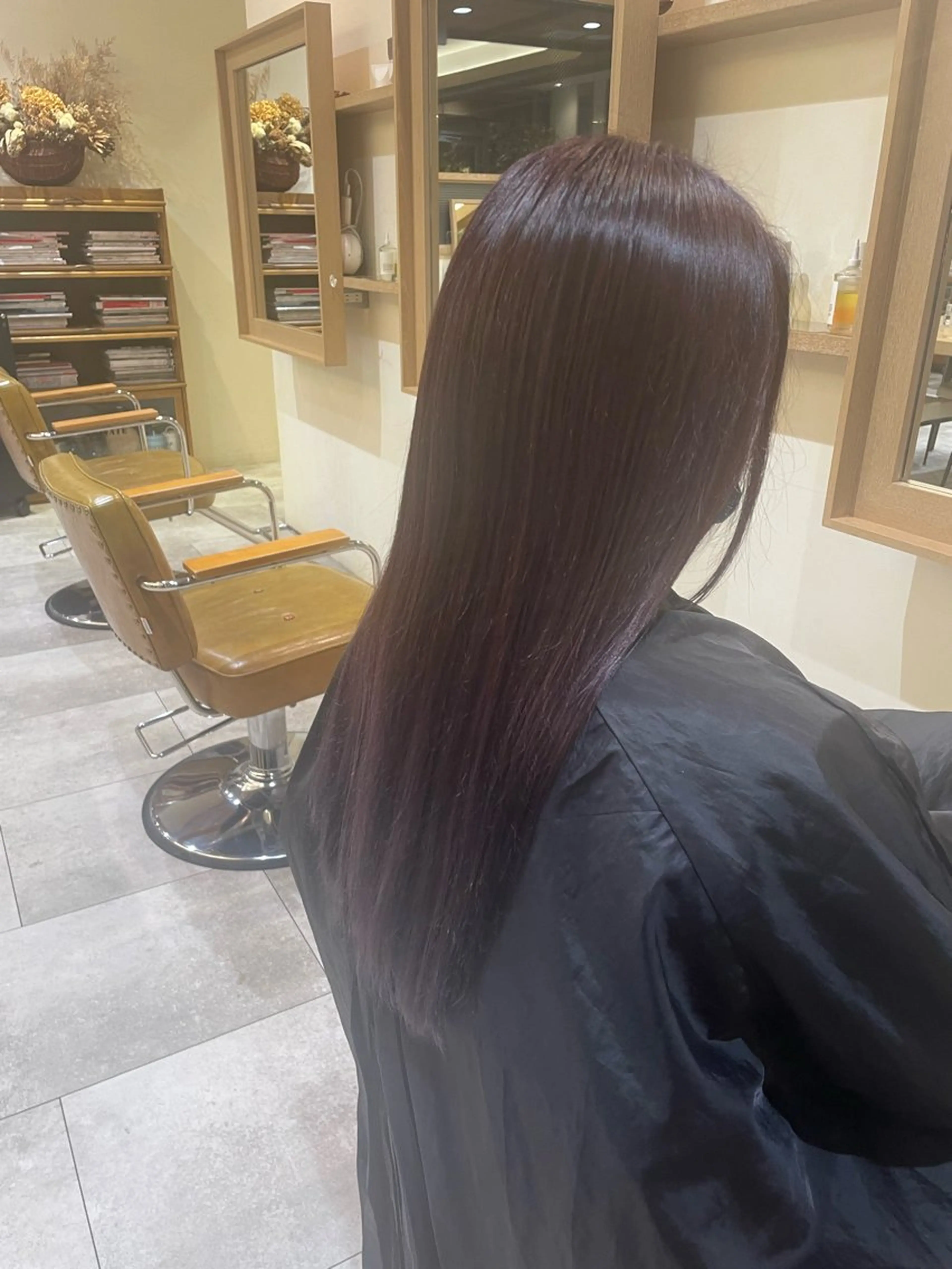 ロング カラー ハイライトカラー ラベンダーカラー ハイライト トリートメント ヘアカラー 村田 旭のヘアスタイル