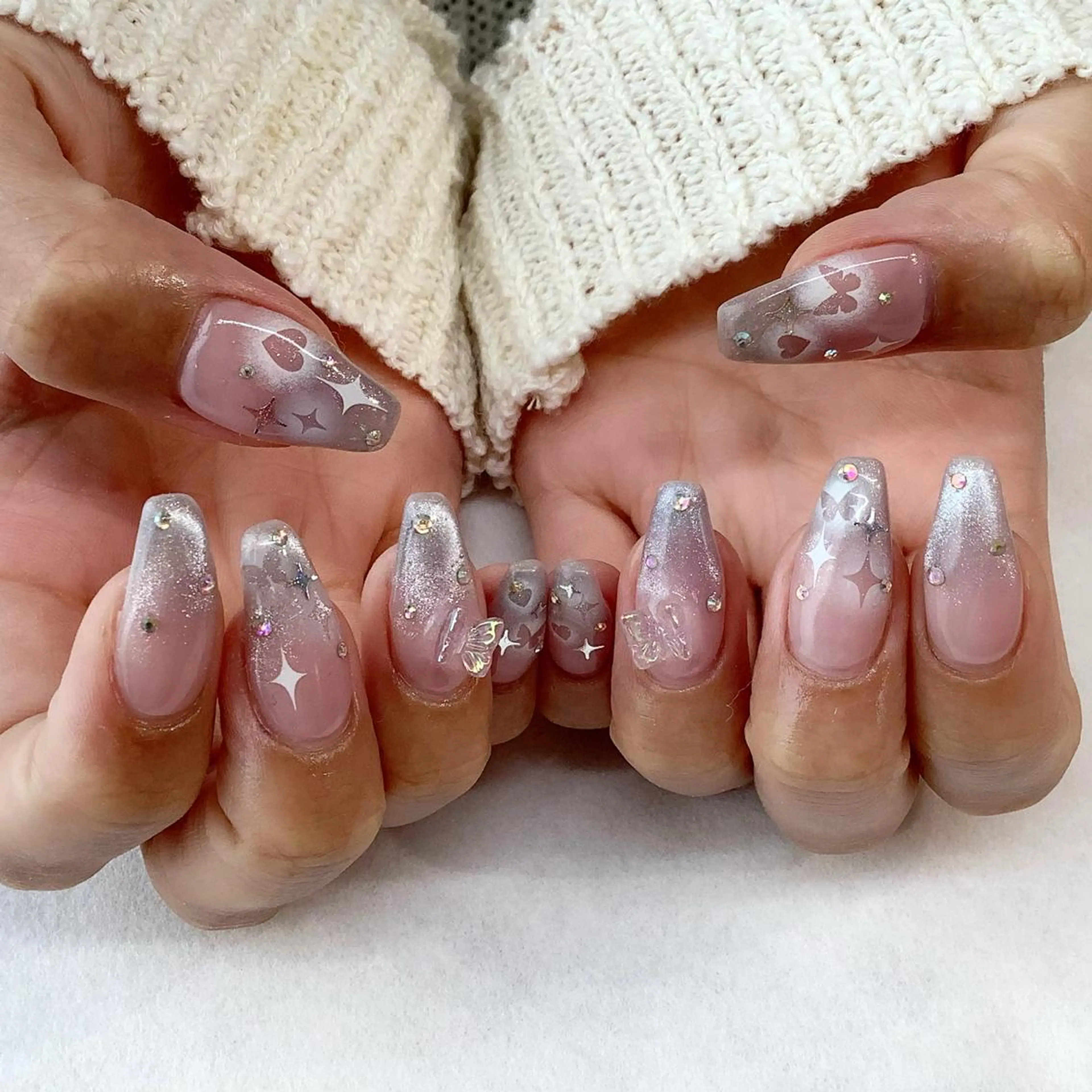 ネイル ハンドネイル 💎🐰 saki. m 🐰💎のネイルデザイン