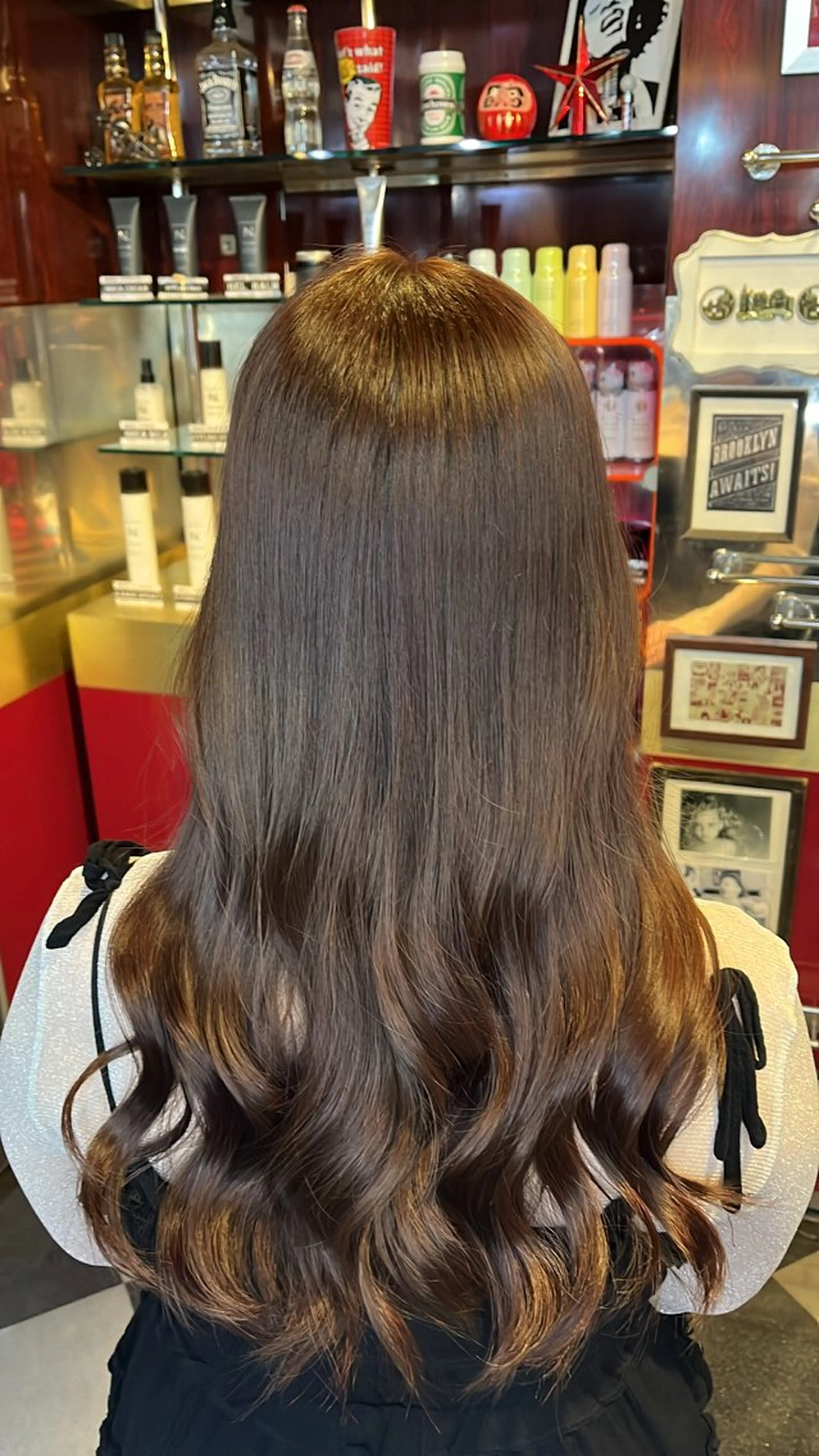 ロング カラー ブラウンカラー デザインカラー/ コーンロウのヘアスタイル