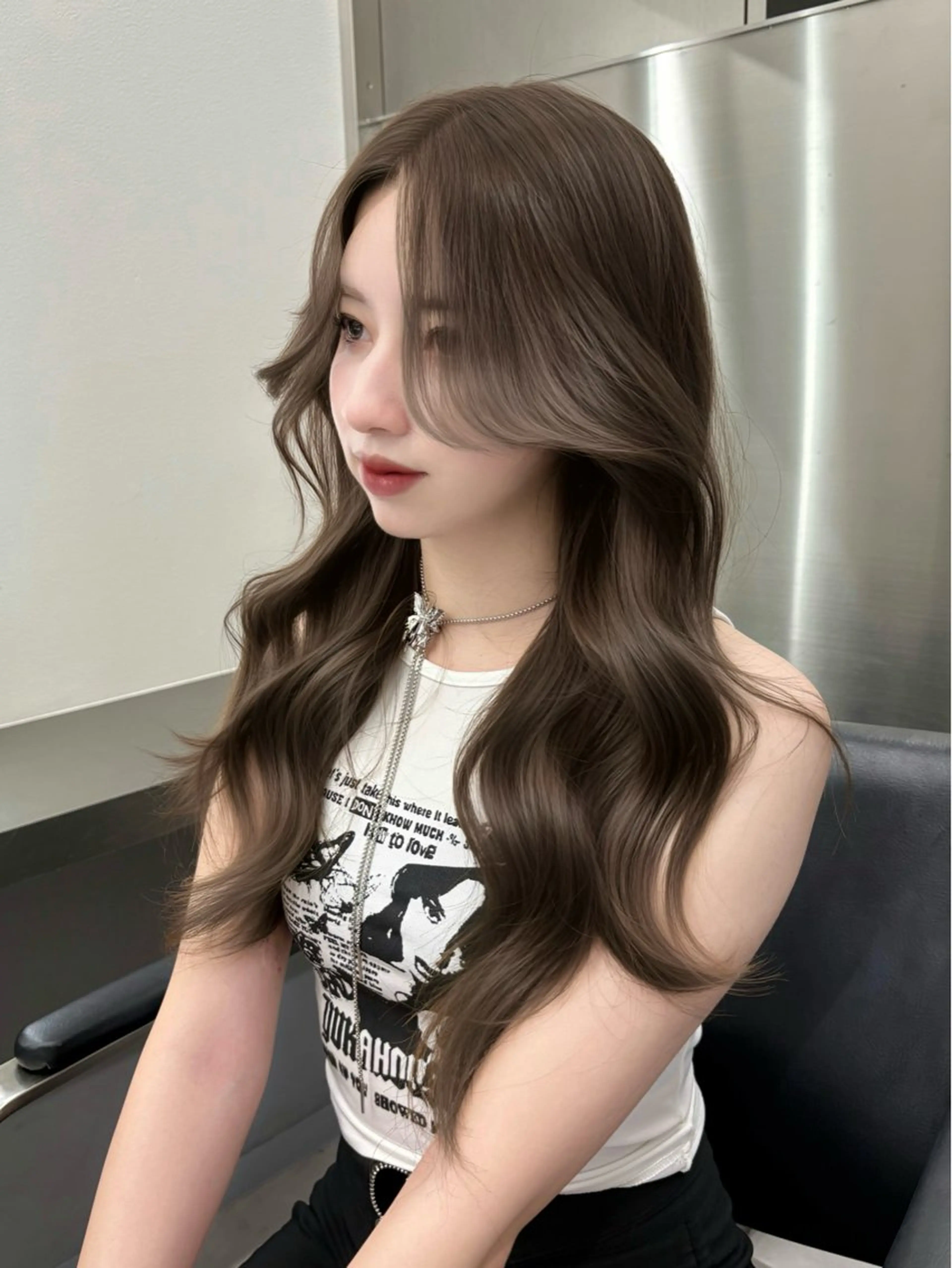 ロング カラー ヘアカラー トリートメント 網紅ヘア♡中韓mix 🥀艶カラー/あいりのヘアスタイル