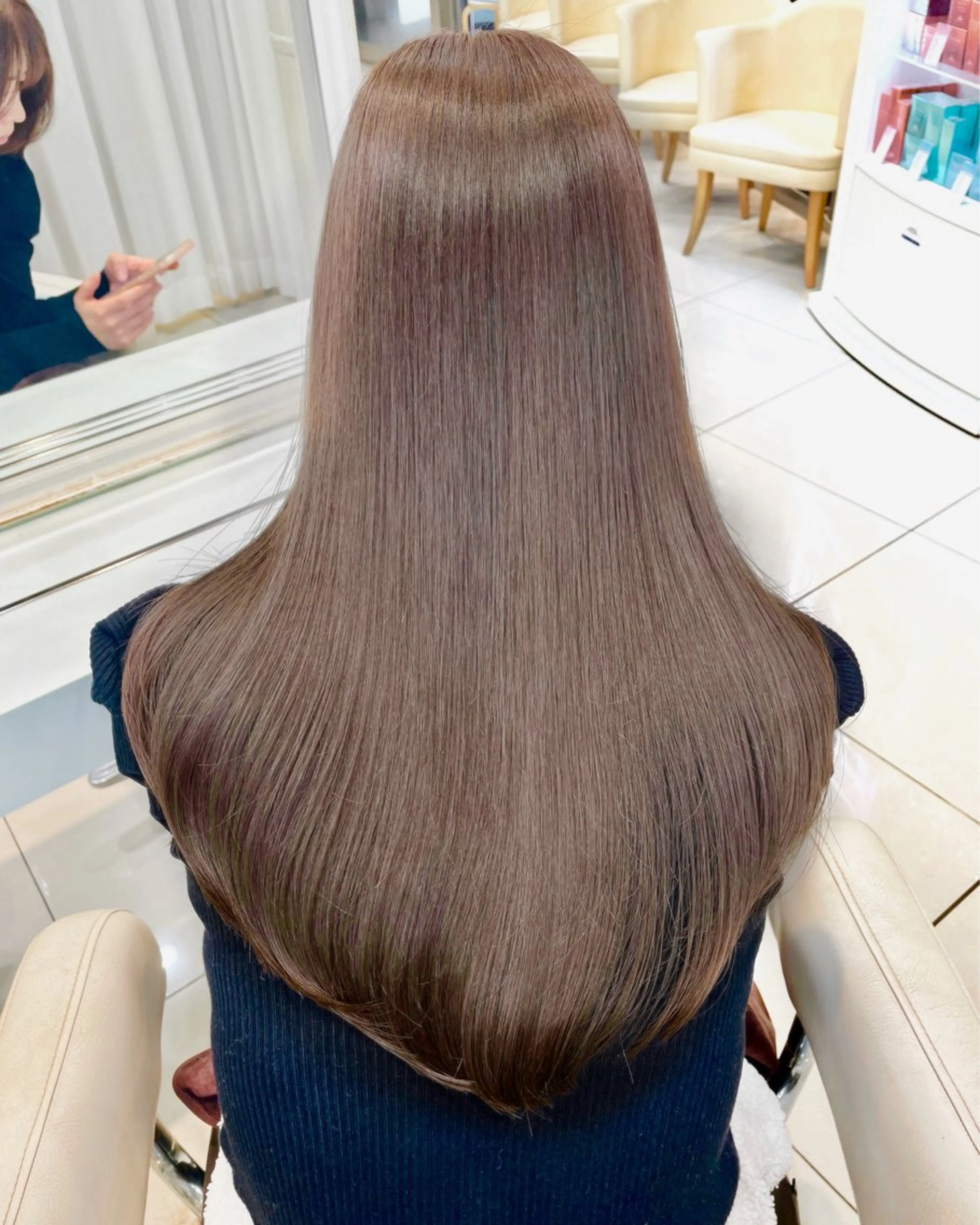 ロング カット ヘアカラー トリートメント 💗ブリーチなし 垢抜け💗徳井はやとのヘアスタイル