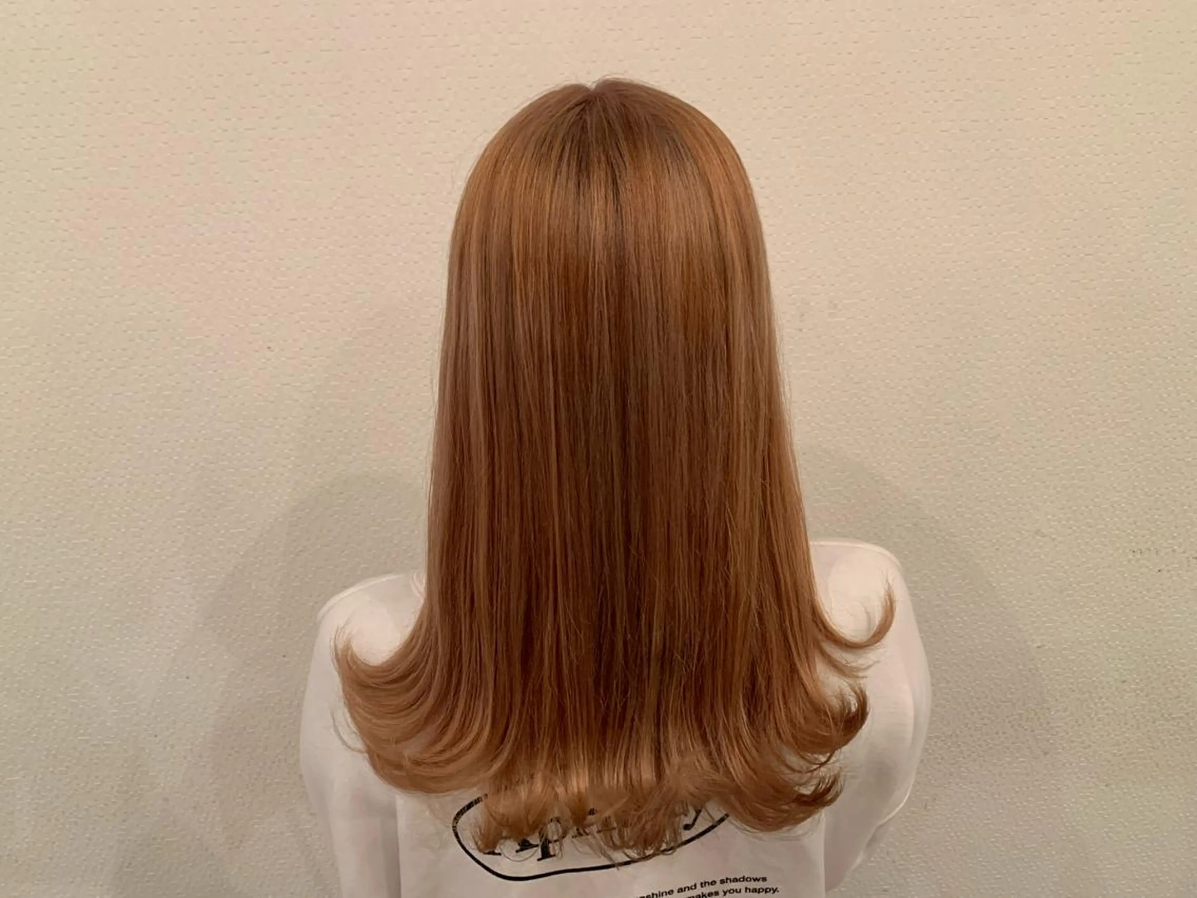 ロング カラー ベージュカラー ピンクカラー ピンクベージュ ヘアカラー トリートメント あべ ゆうかのヘアスタイル