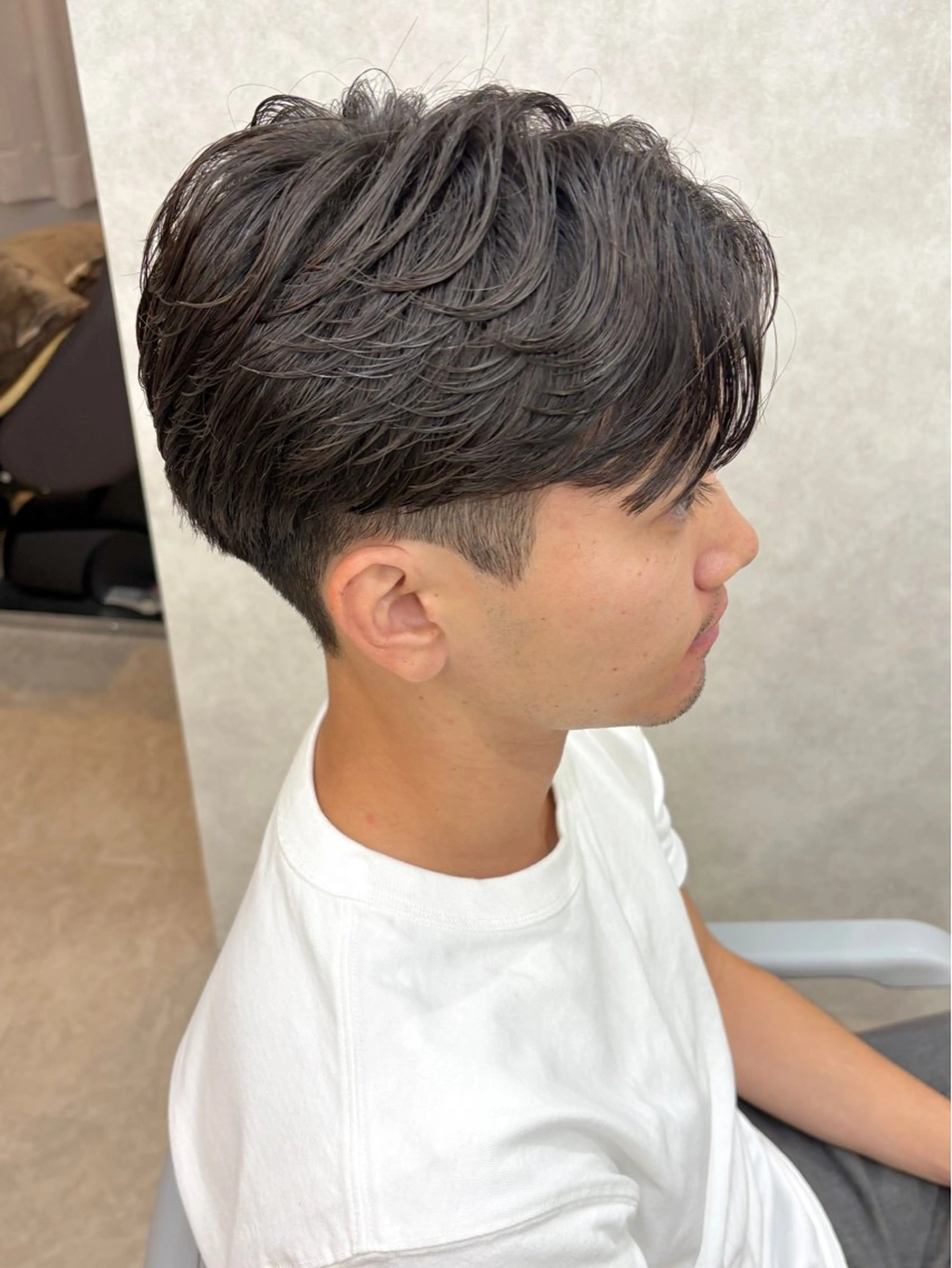 パーマ メンズ カット パーマ 🧸韓国ヘア/メンズ KURUMI‎‎🤍のヘアスタイル