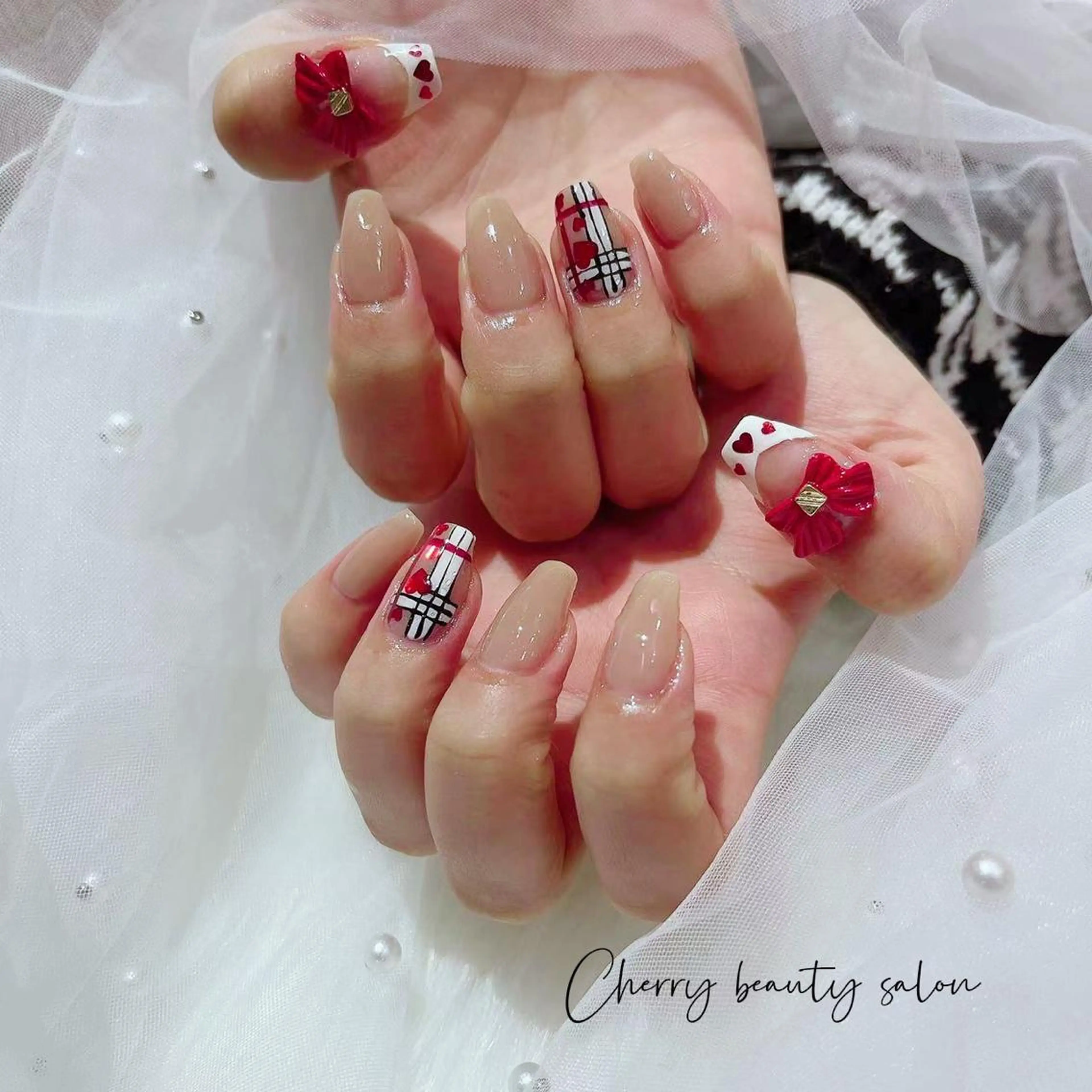 ネイル ハンドネイル ハンドケア SAKURA 🍒のネイルデザイン