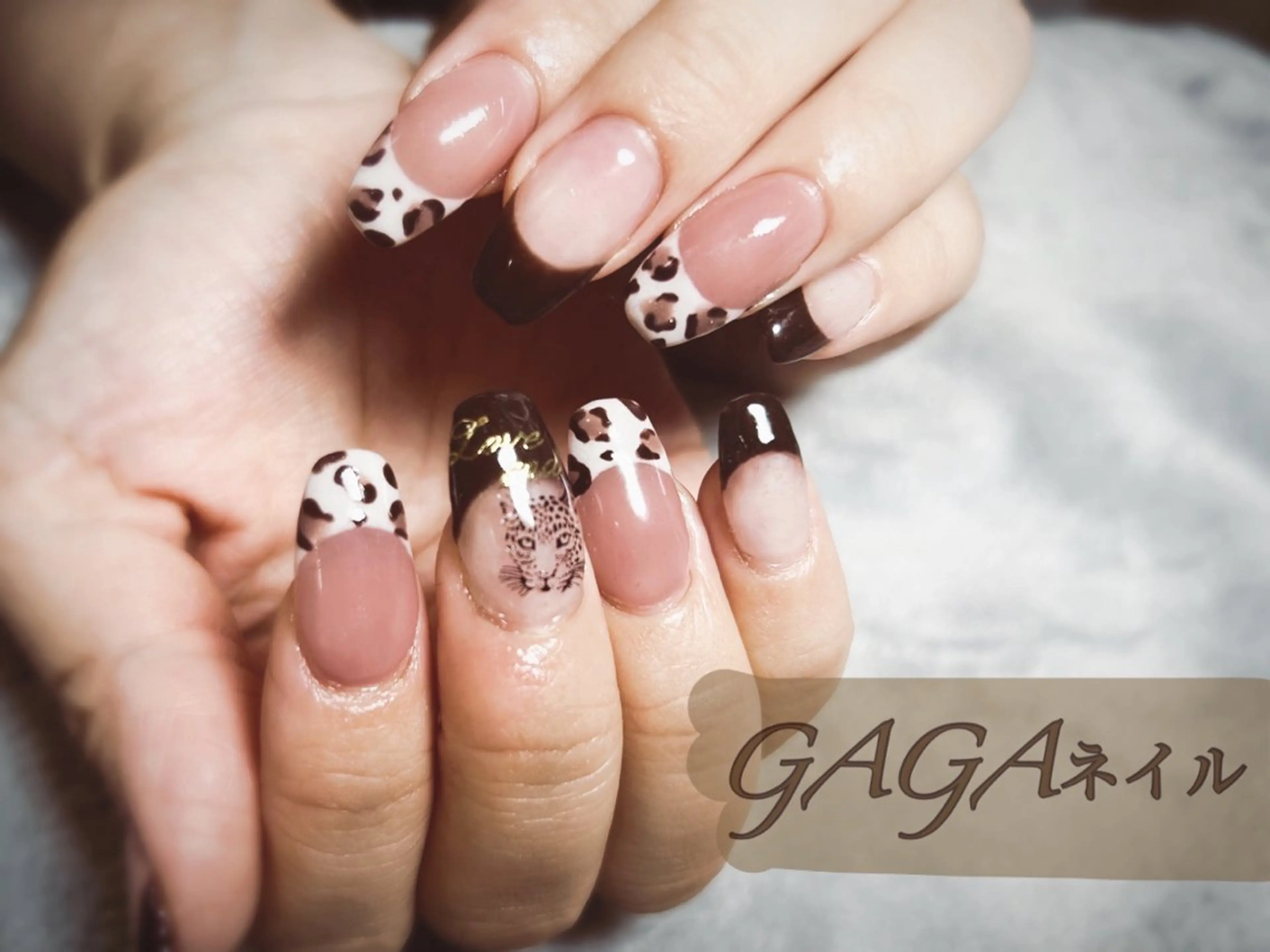 セミロング ハンドネイル GAGAネイル所属・GAGA ネイルのネイルデザイン
