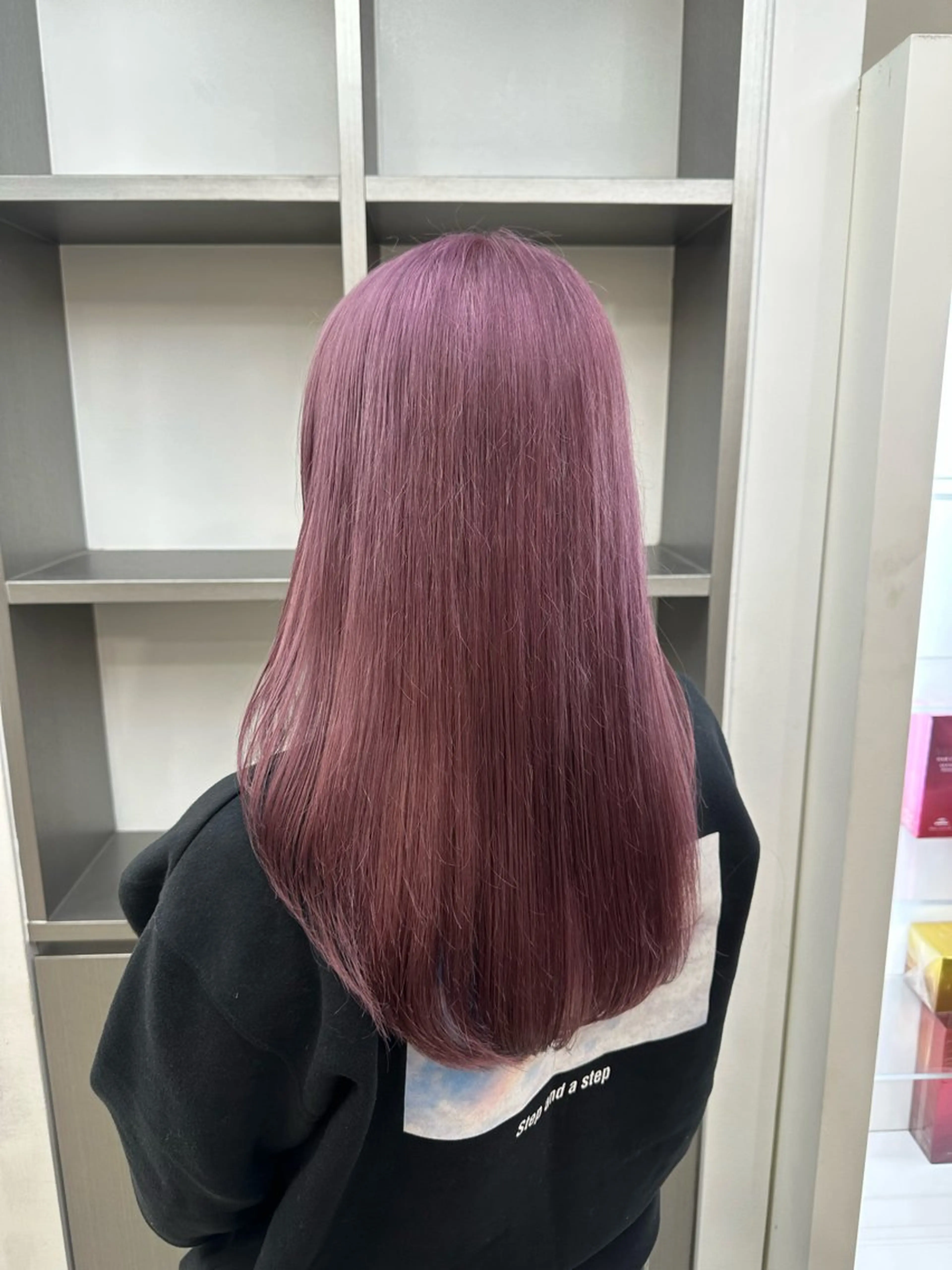 セミロング カラー パーマ ヘアアレンジ ヘアカラー トリートメント 暖色💖ツヤ髪💖 masae🌼のヘアスタイル