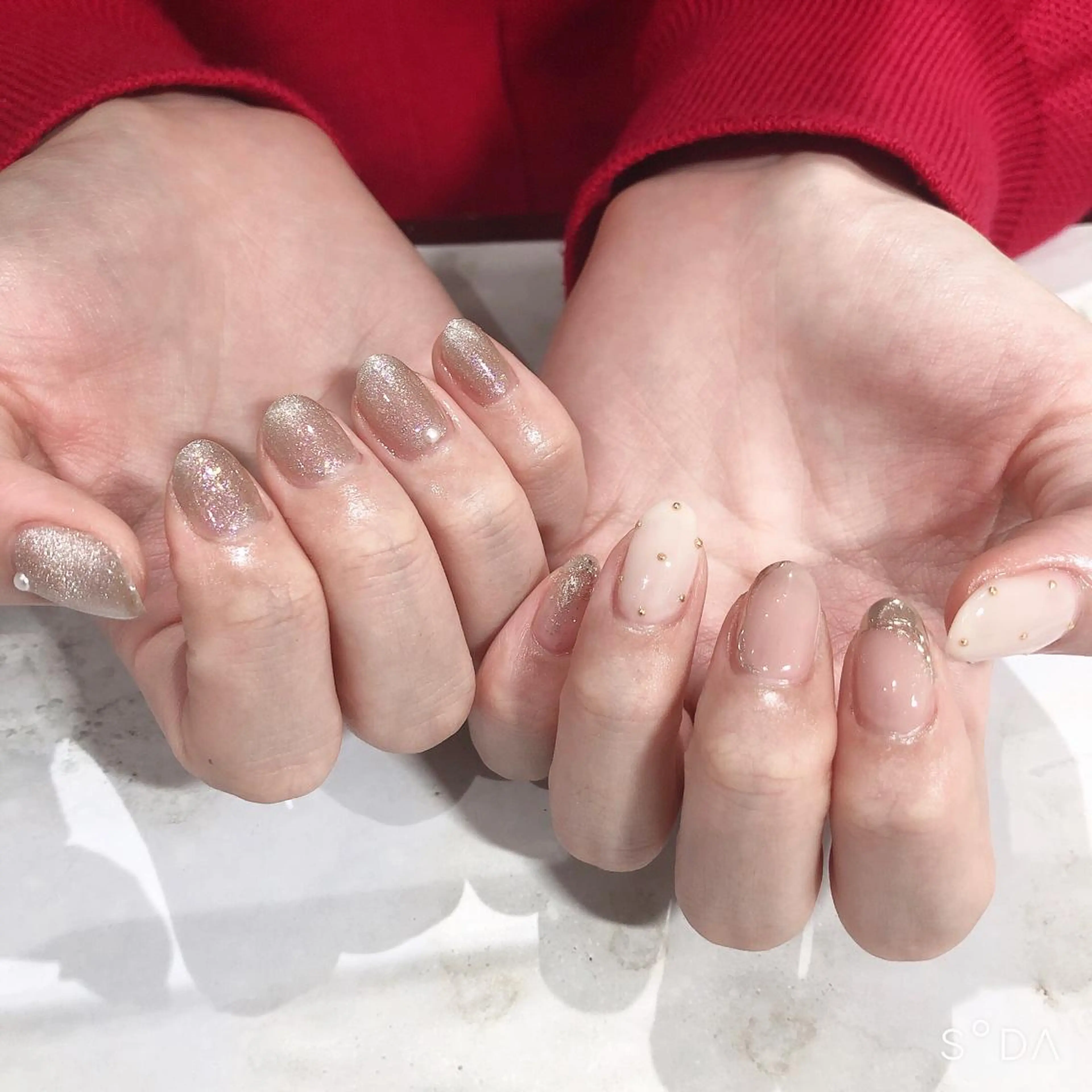 ネイル ニュアンスネイル ハンドネイル 吉野✨ ネイルデザイナー✨のネイルデザイン