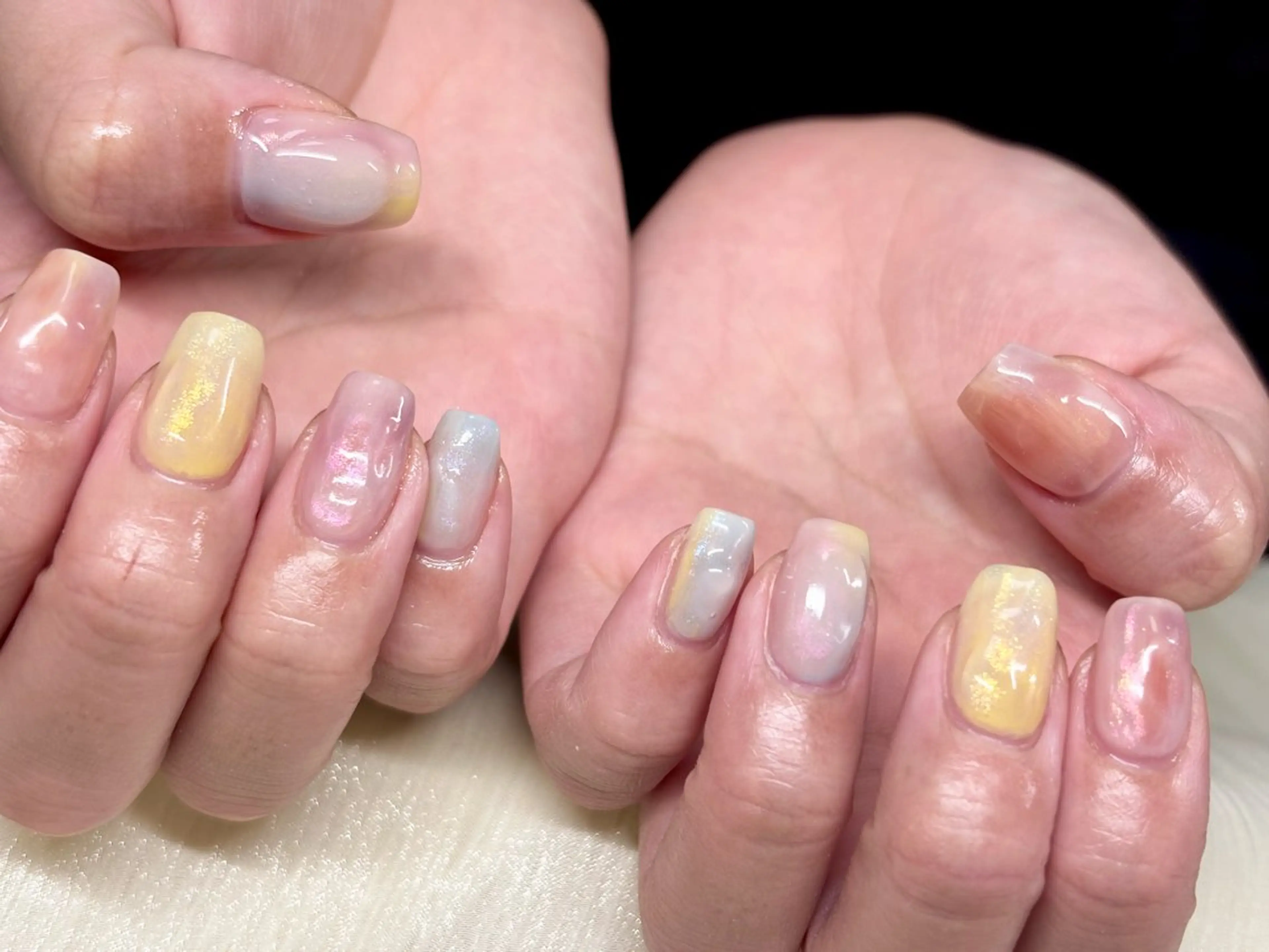 ネイル ニュアンスネイル 春ネイル N.KIRARI hanaのネイルデザイン