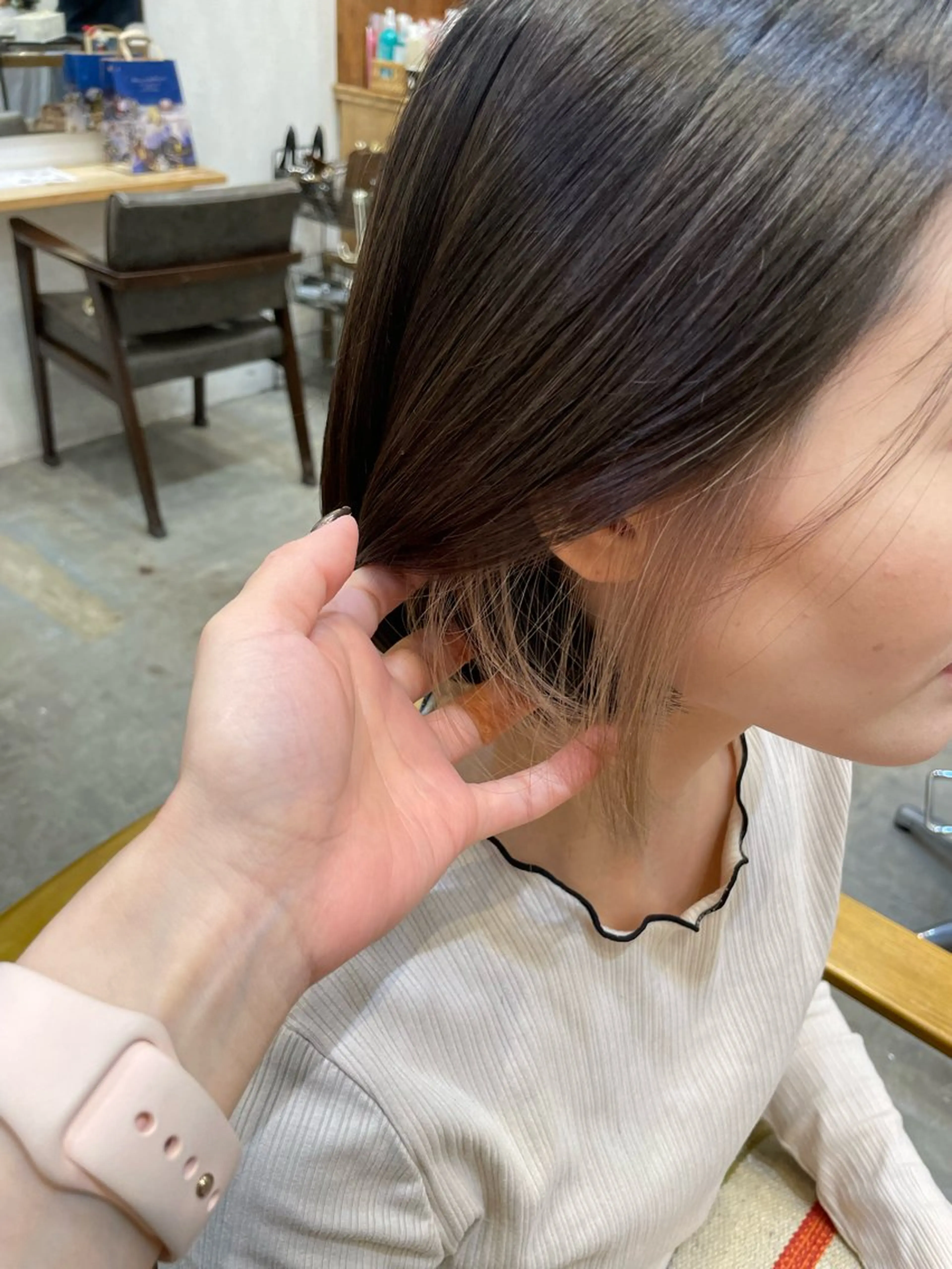 ショート カラー ショートカット いちば　ゆなのヘアスタイル