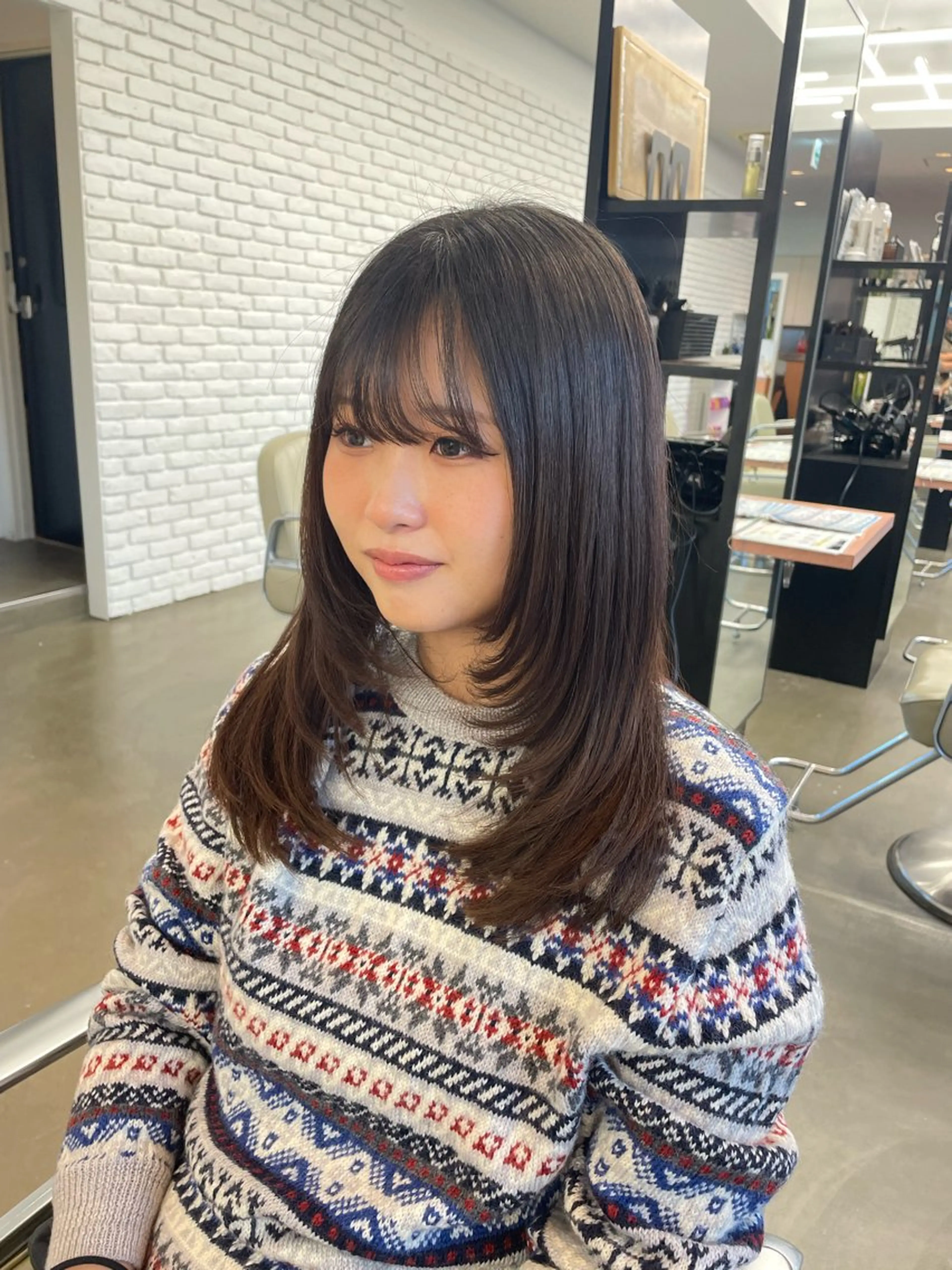 ロング カット トリートメント ヘアセット 🍑まき/カット /髪質改善カラー🍑のヘアスタイル