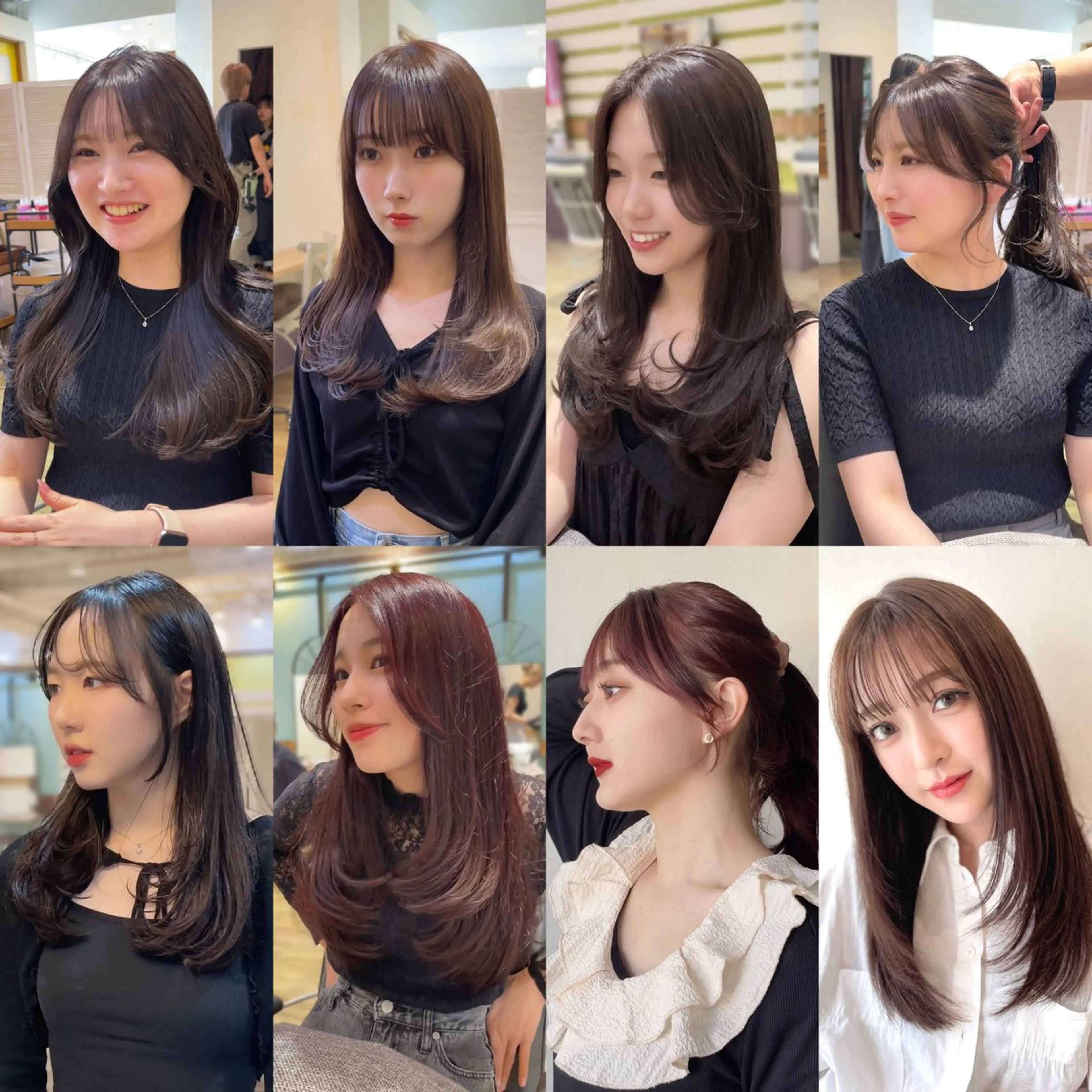 ロング カラー カット ヘアカラー トリートメント ヘッドスパ ヘアセット 大人可愛い透明感🌟 小顔・韓国髪🌟野中のヘアスタイル