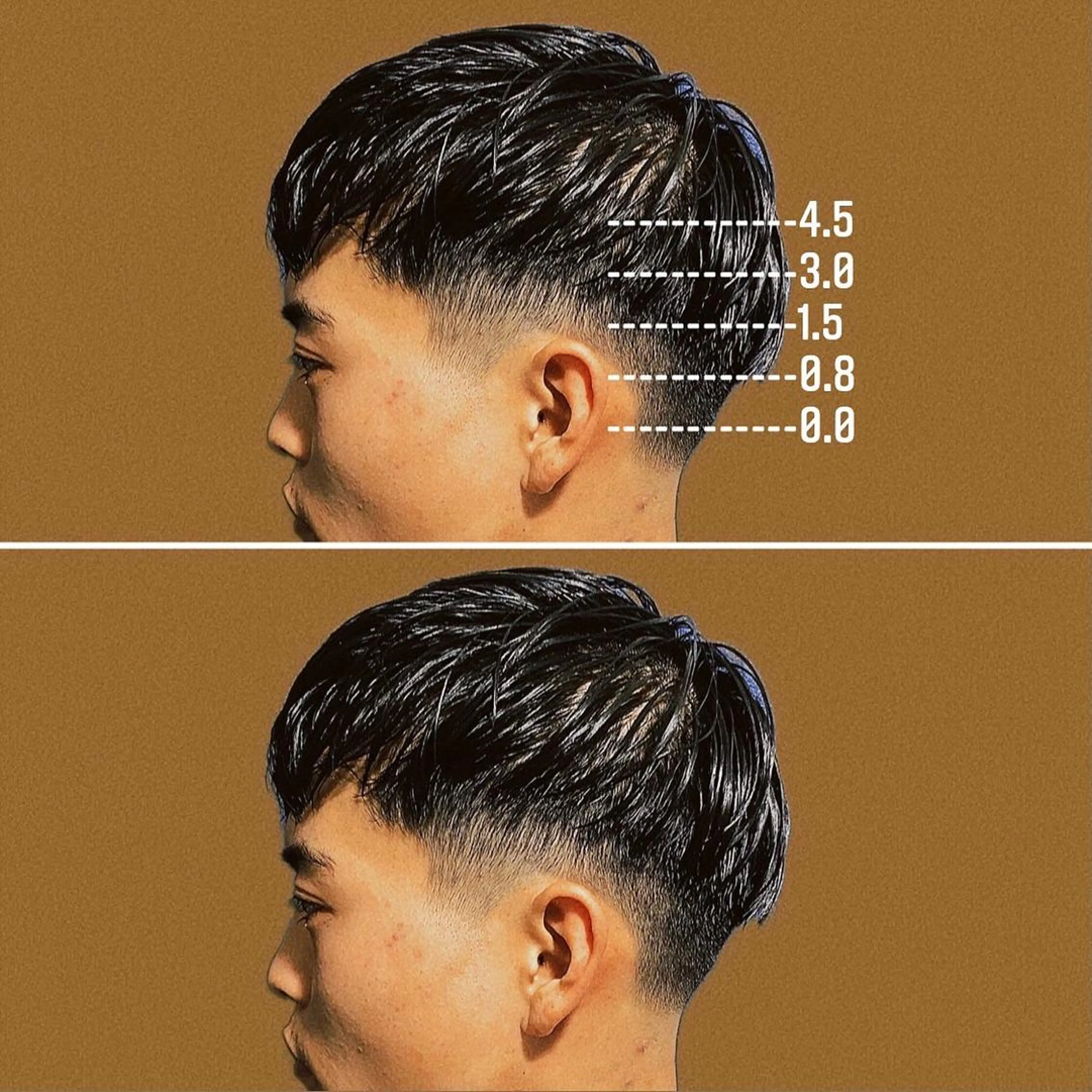 ミディアム カラー パーマ メンズ ミディアムパーマ フェードカット メンズハイトーン メンズパーマ ハイトーンカラー &CREW スタッフのヘアスタイル