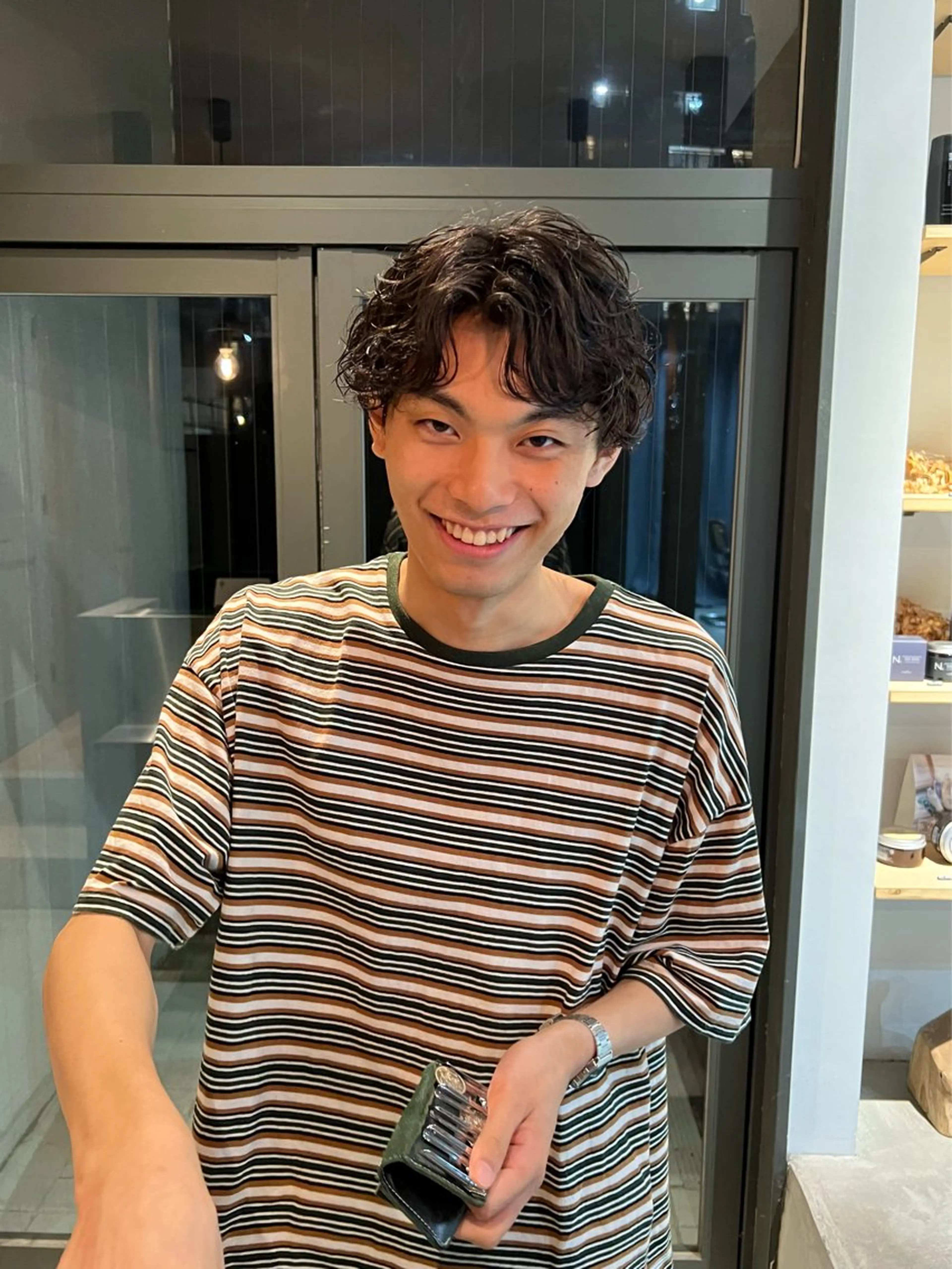 パーマ メンズ カット パーマ 美容室MUKU所属・石田 凱土のヘアスタイル