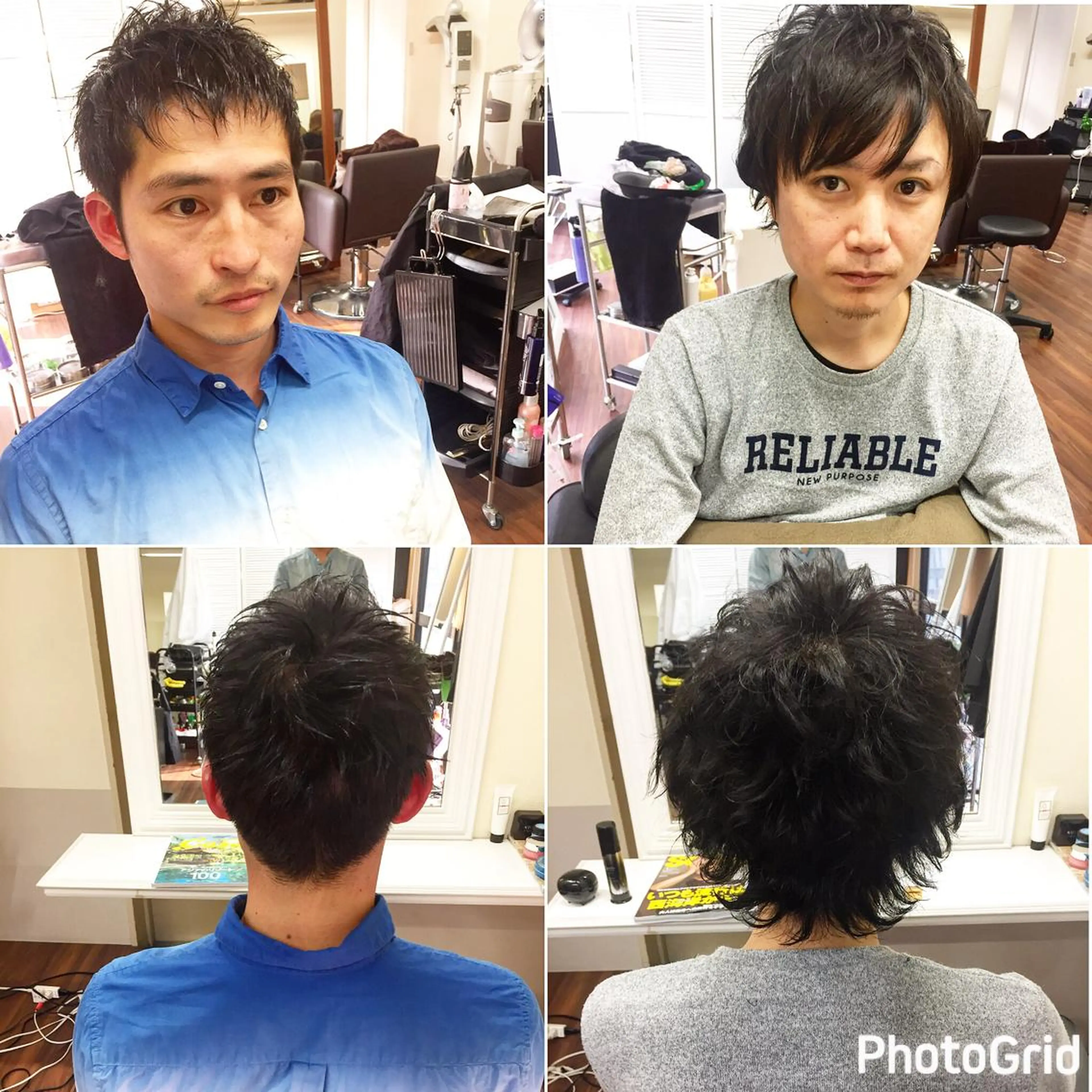ショート カラー パーマ メンズ キッズ メンズパーマ メンズショート ショートヘア 成松 勇治のヘアスタイル
