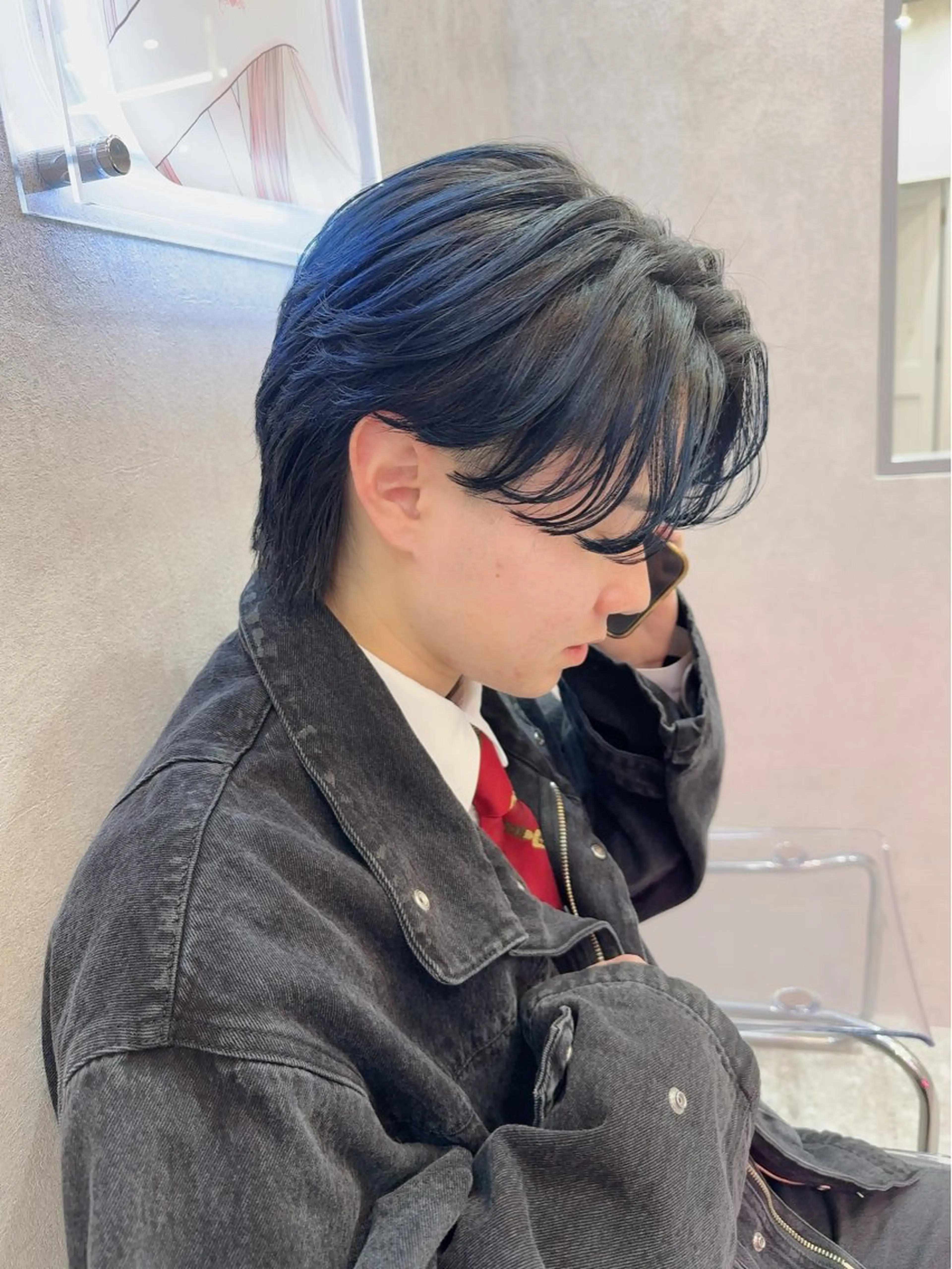 🌈メンズ限定クーポン‼️ 髪染めたいメンズ大集合　カット＋ワンカラー＋クイックトリートメント【超音波アイロン付き】の写真