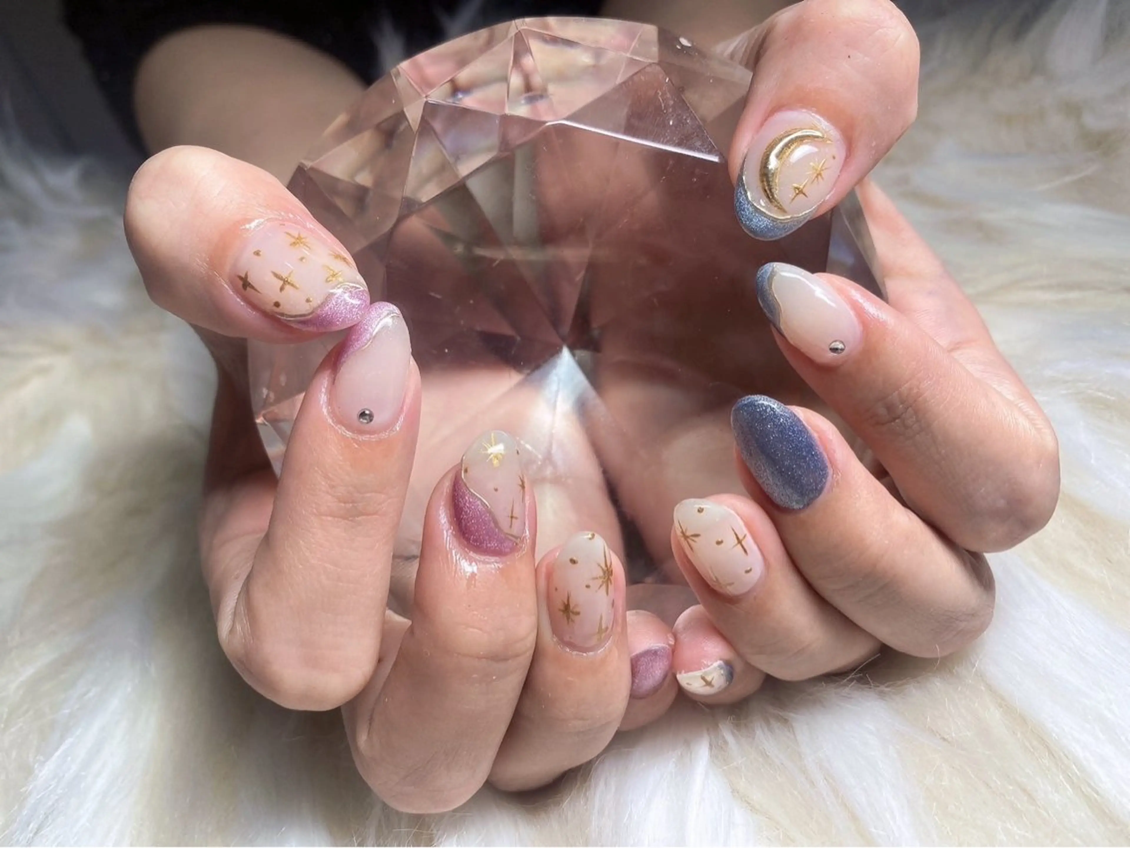 ネイル 長さ出し フレンチネイル ジェルネイル グラデーション ハート ハンドネイル Nail&eye Belire 新宿のネイルデザイン