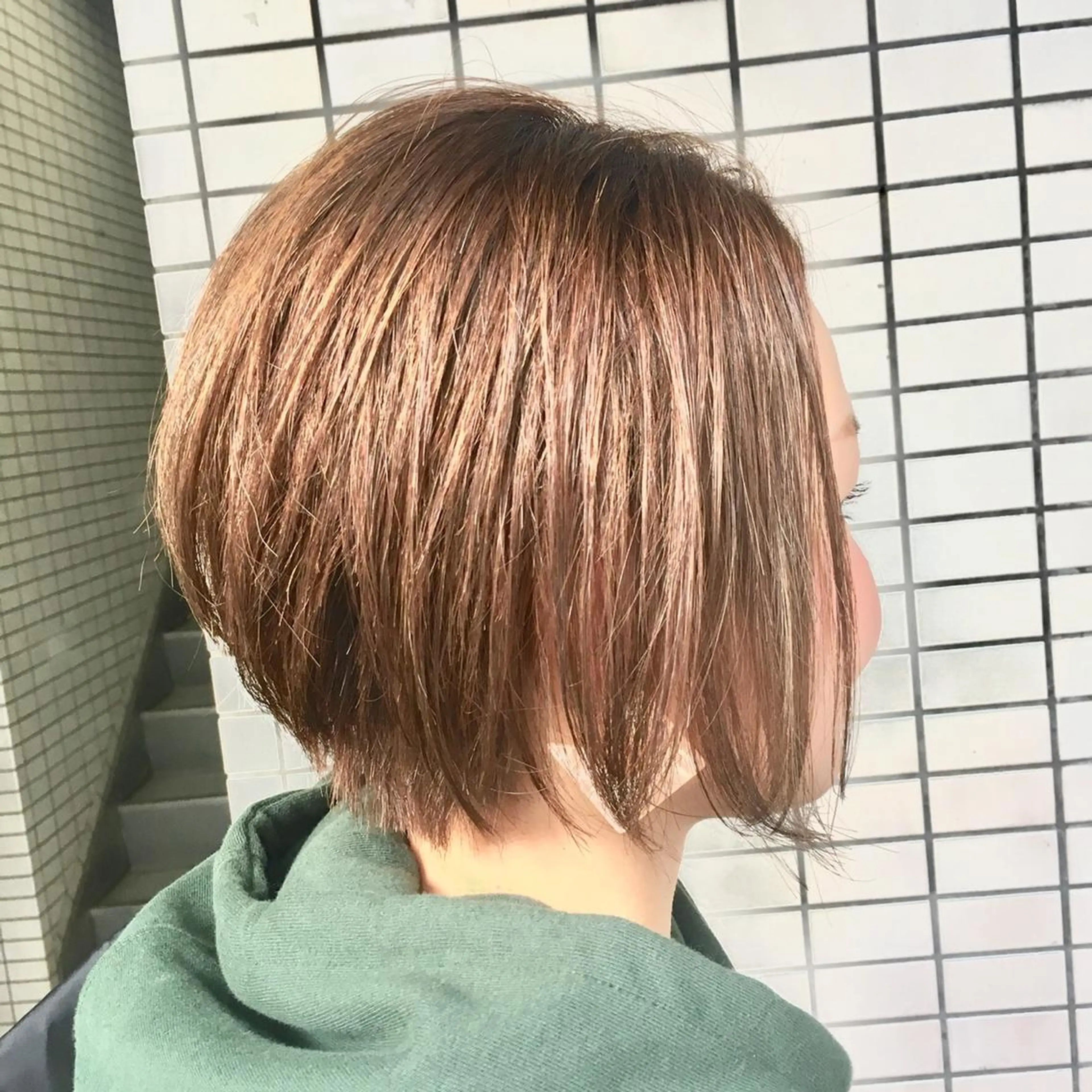 ミディアム カラー ブリーチ ピンクカラー ✂︎中山竜哉✂︎ 川崎スタイリストのヘアスタイル