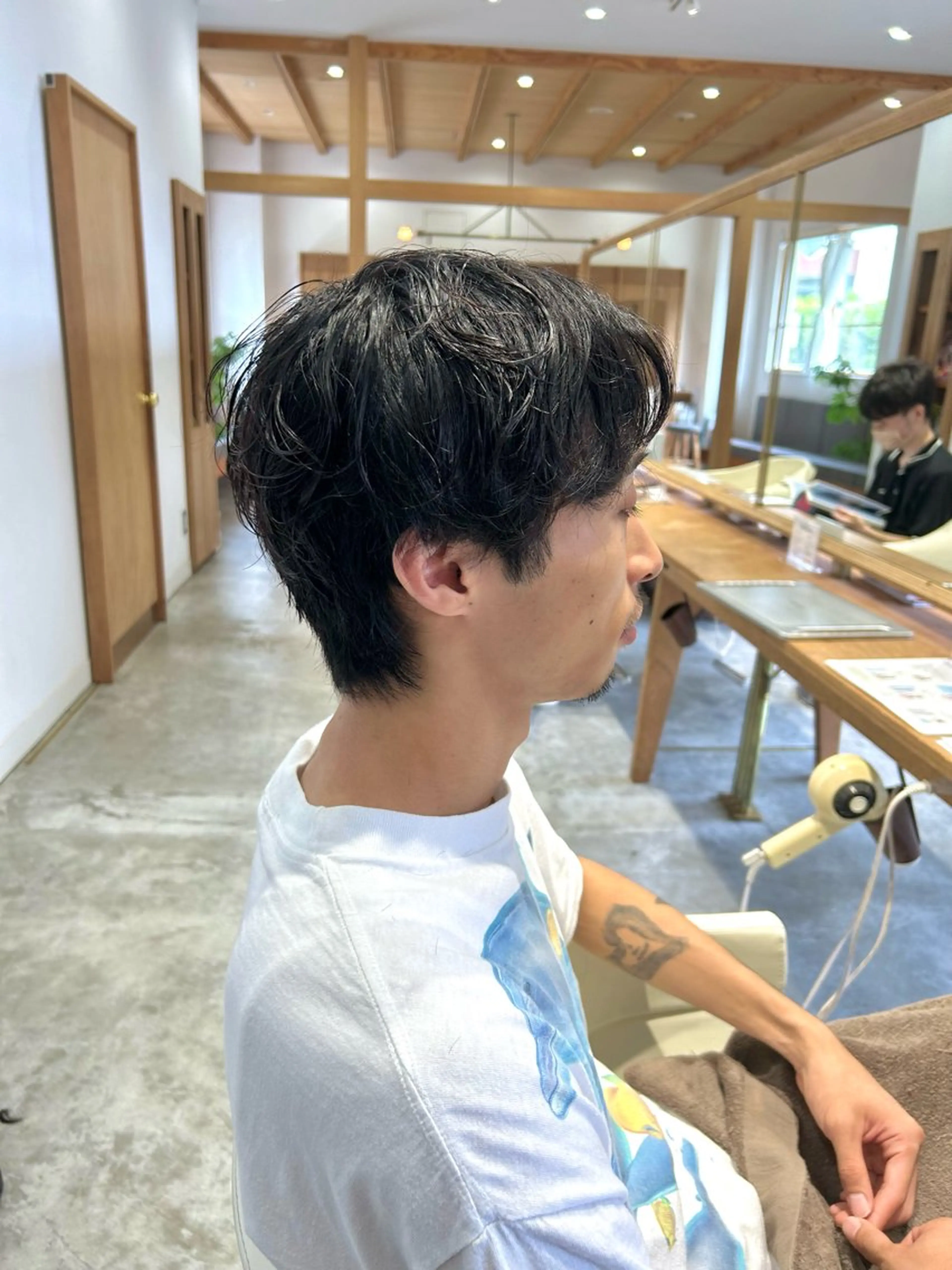 ショート パーマ メンズ メンズパーマ カット パーマ 佐藤悠生/ メンズカット．パーマのヘアスタイル