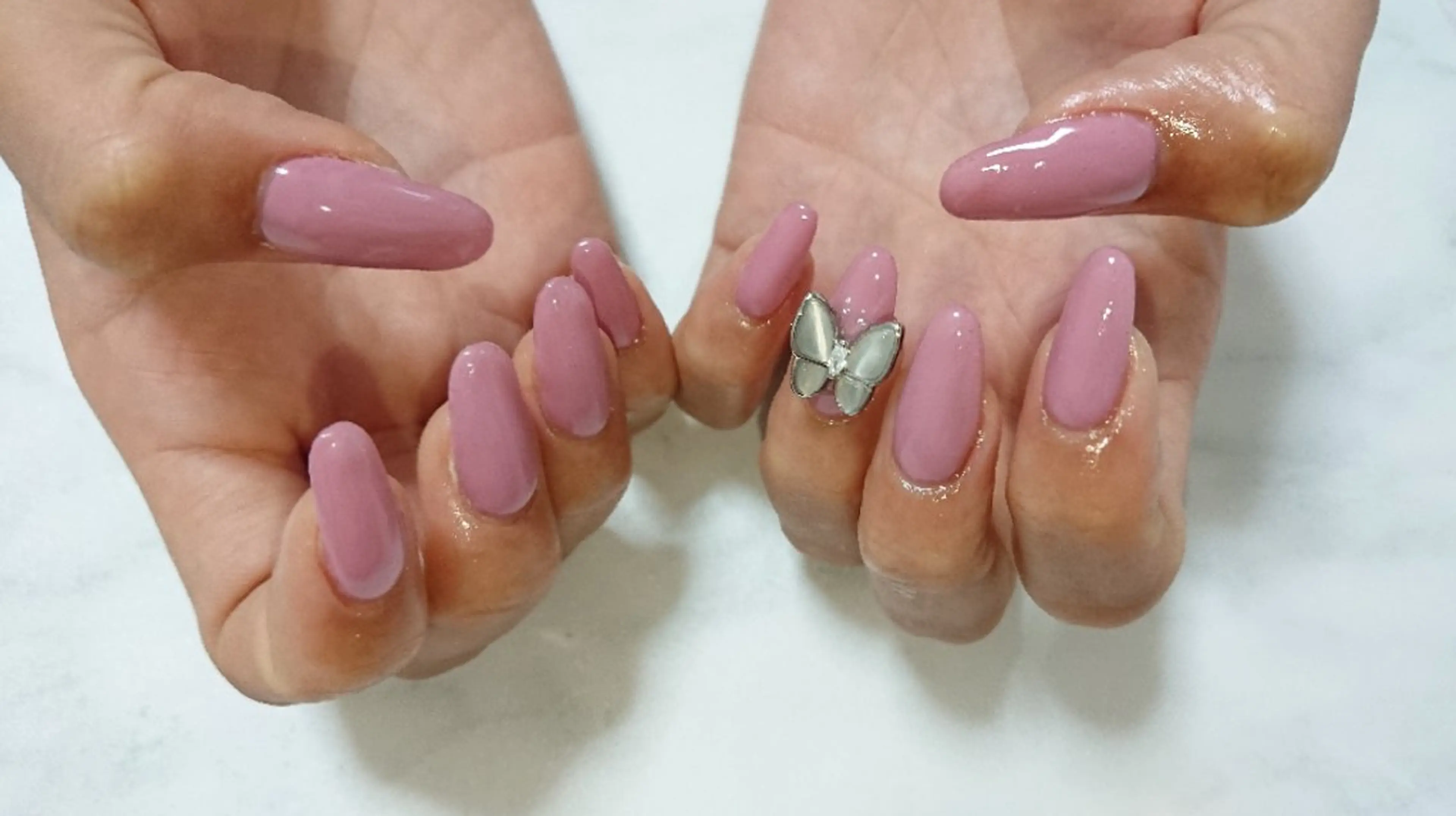 ネイル ワンカラーネイル shellnail さなえのネイルデザイン