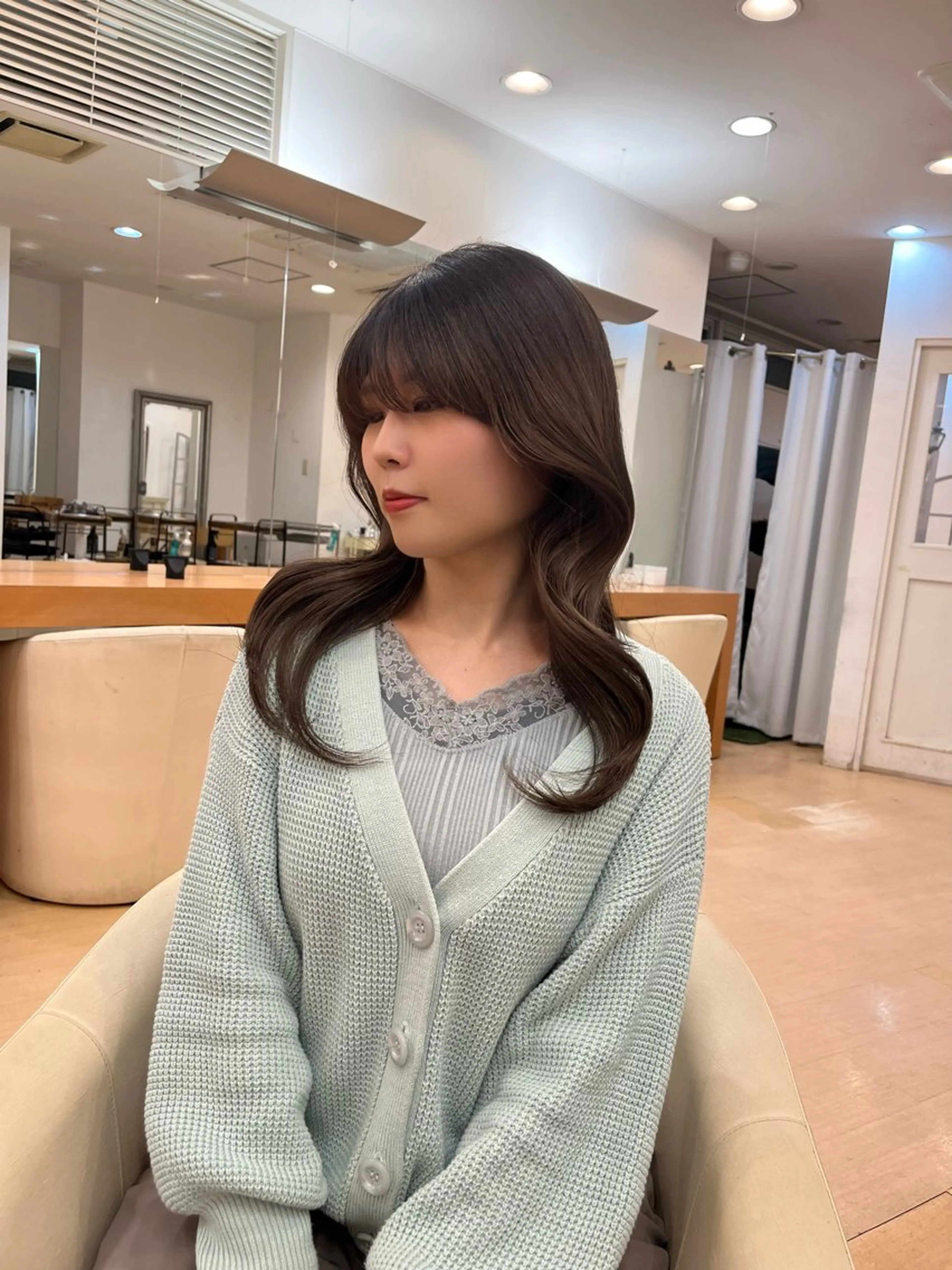 ロング 韓国風ヘア レイヤーカット カット トリートメント LUNA🌙韓国ヘア 🌙レイヤーカットのヘアスタイル