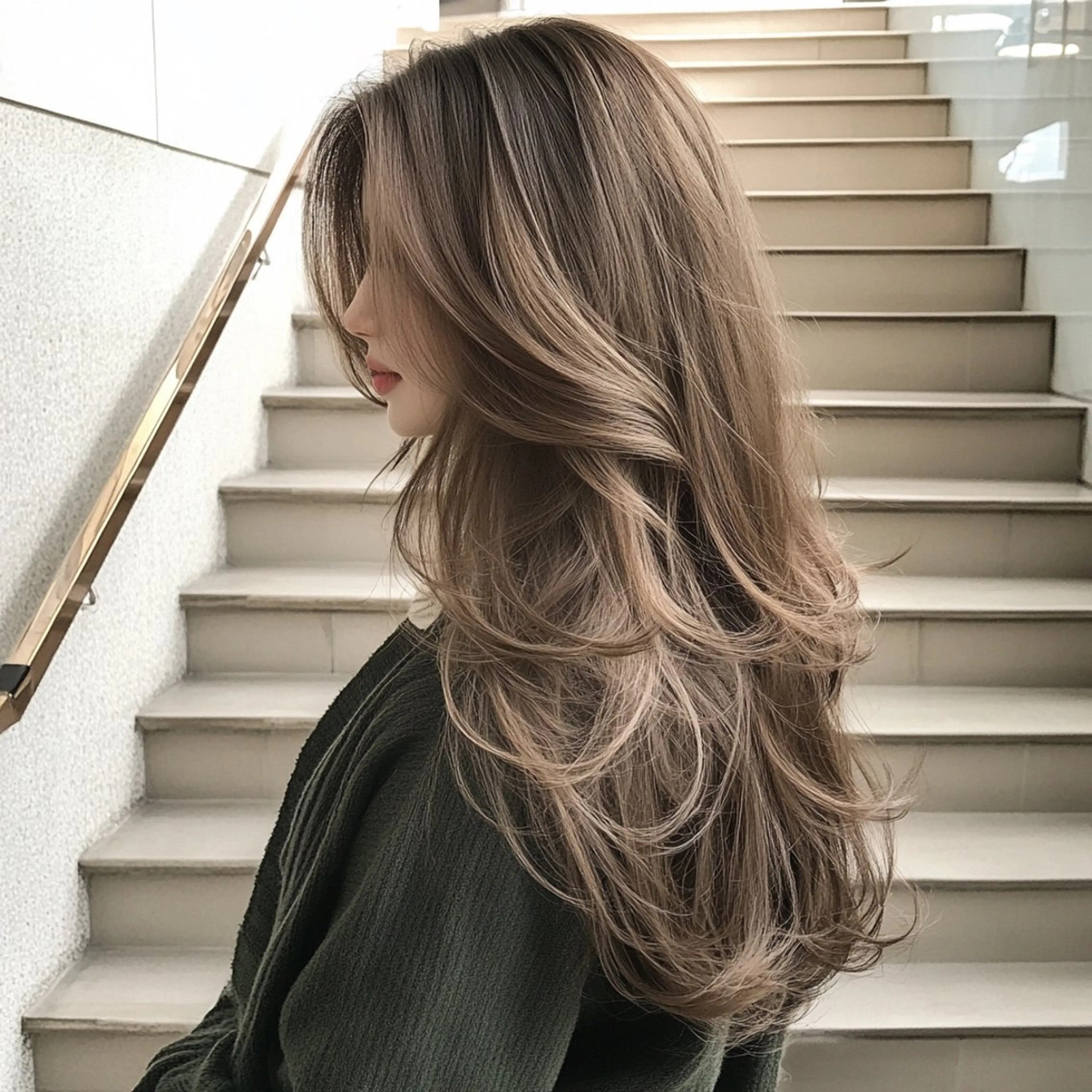 ミディアム カラー ヘアカラー トリートメント 池袋/ダブルカラー GLADGE🩵のヘアスタイル