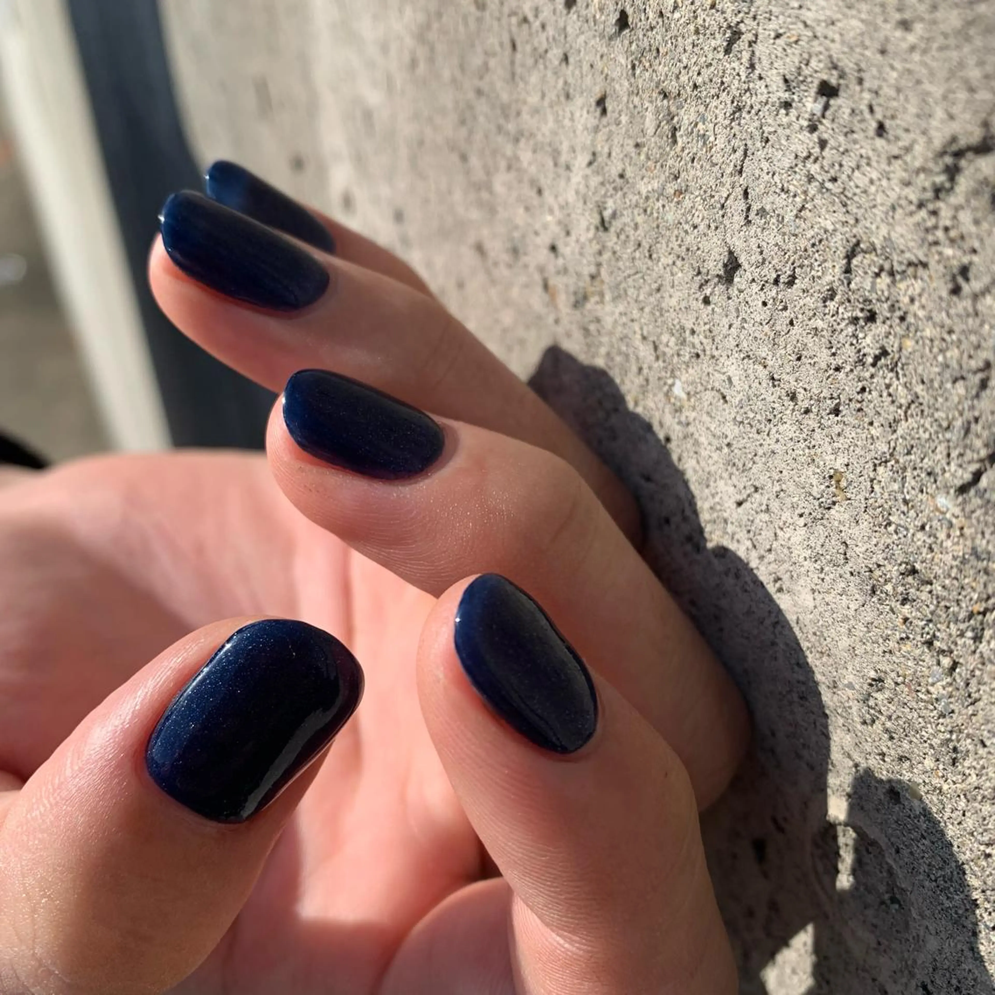 ネイル マグネットネイル ネイビー 佐藤 穂乃香のネイルデザイン