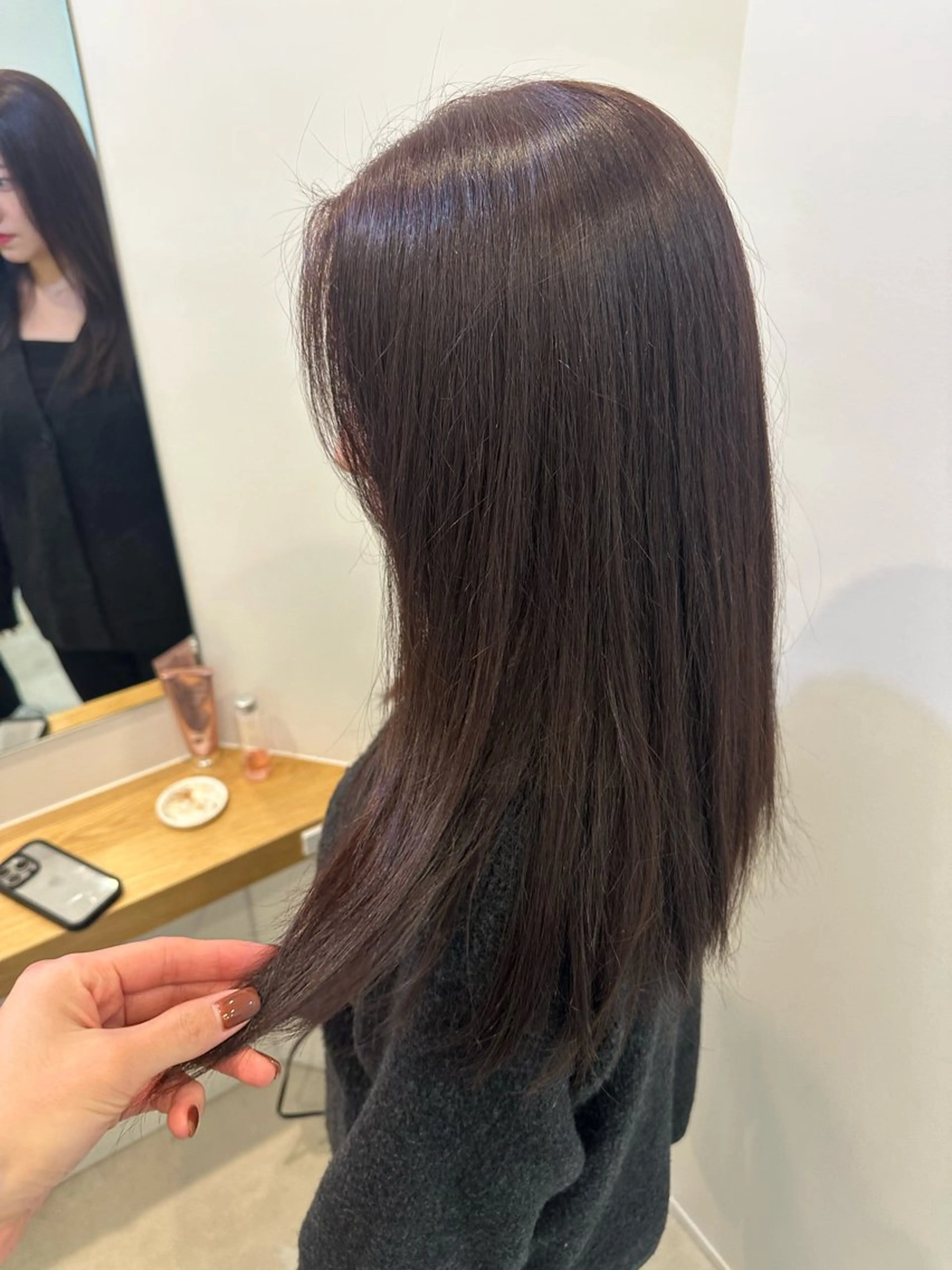 セミロング カラー カット ヘアカラー トリートメント 海外ヘア/透明感カラ ー🍒nao.のヘアスタイル