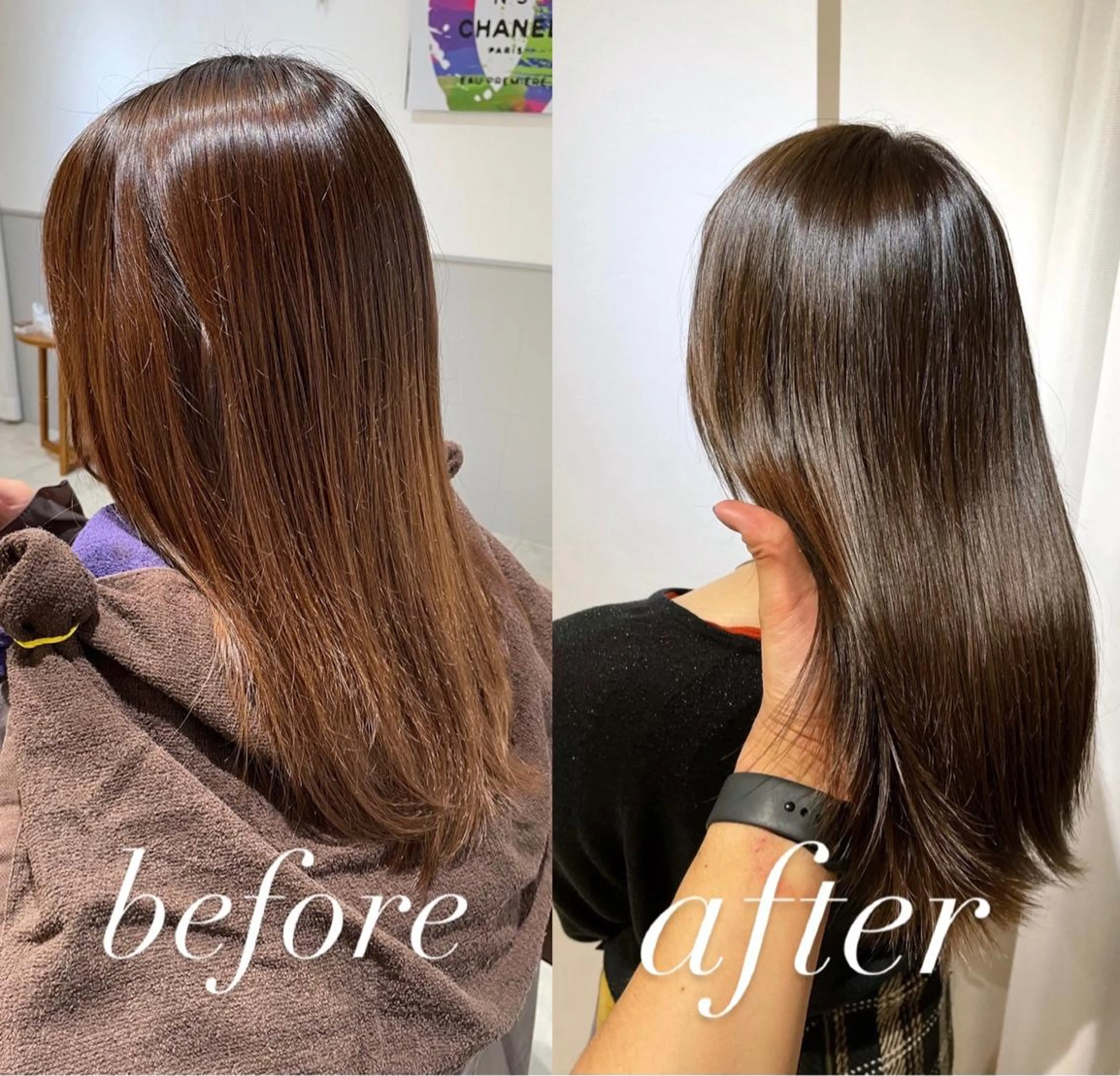 ミディアム カラー ケアカラー カット ヘアカラー トリートメント 過去一の柔髪ヘア 🌿IVYjoureのヘアスタイル