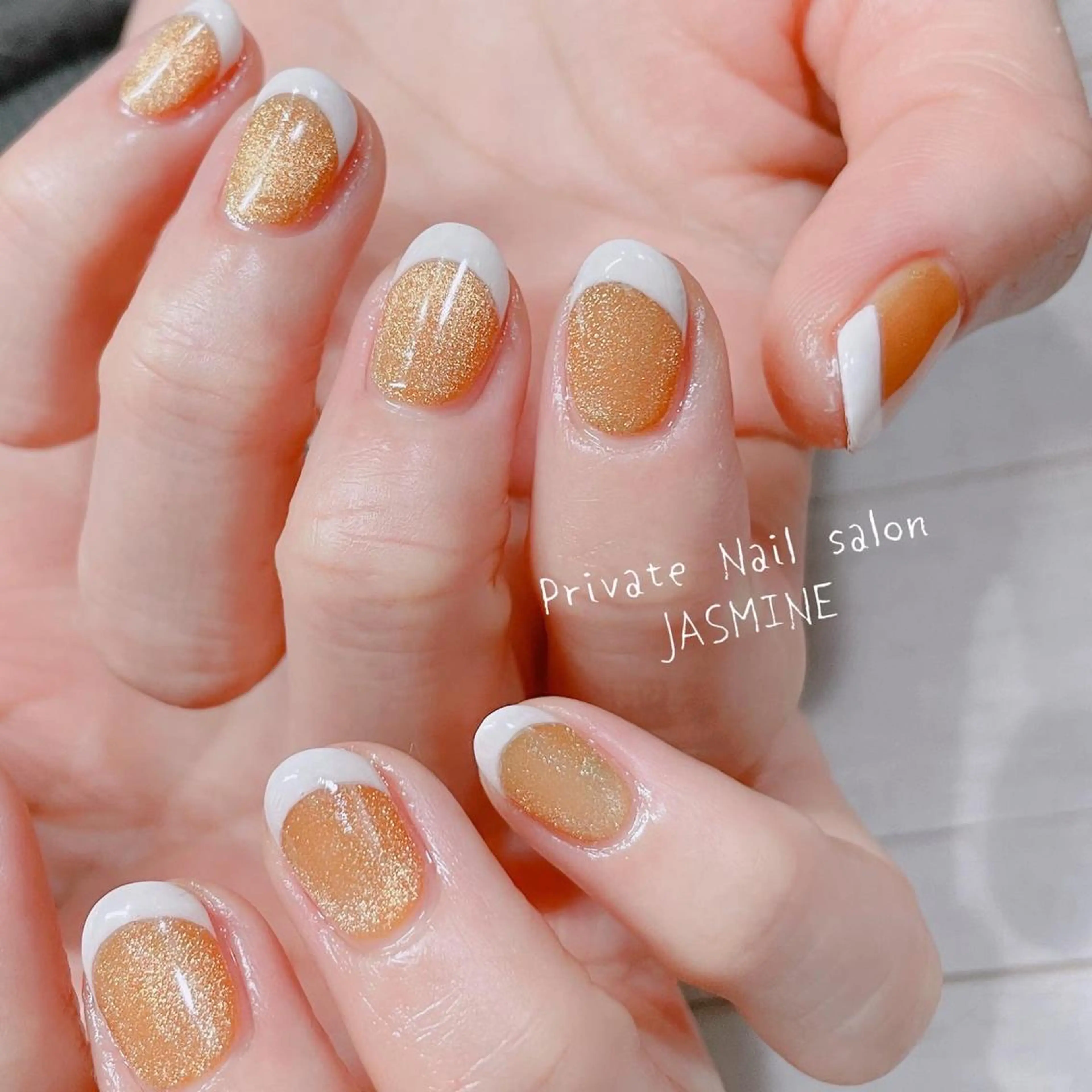 ネイル フレンチネイル マグネットネイル Nail salon JASMINEのネイルデザイン