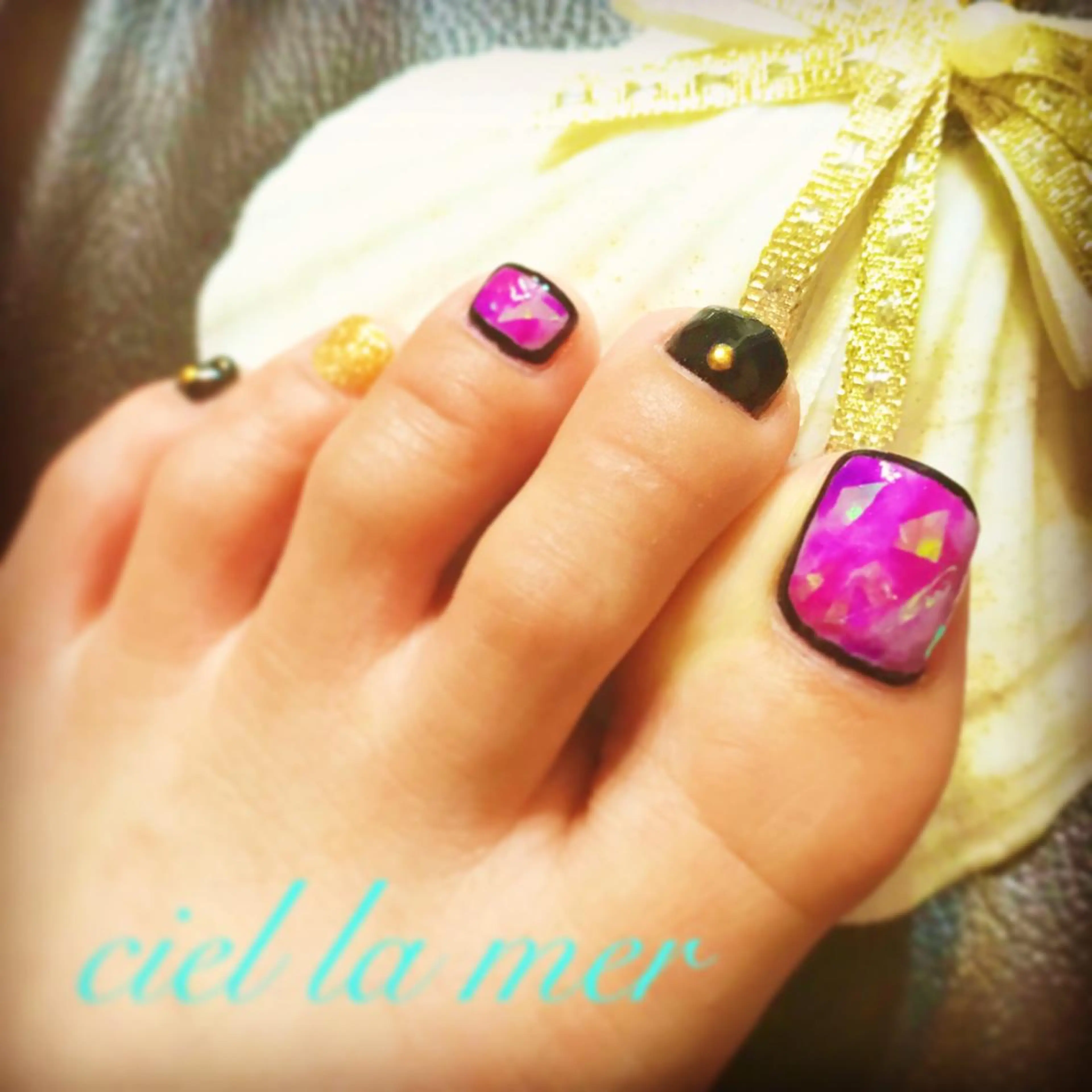 ネイル ハンドネイル フットネイル ciel la merのネイルデザイン