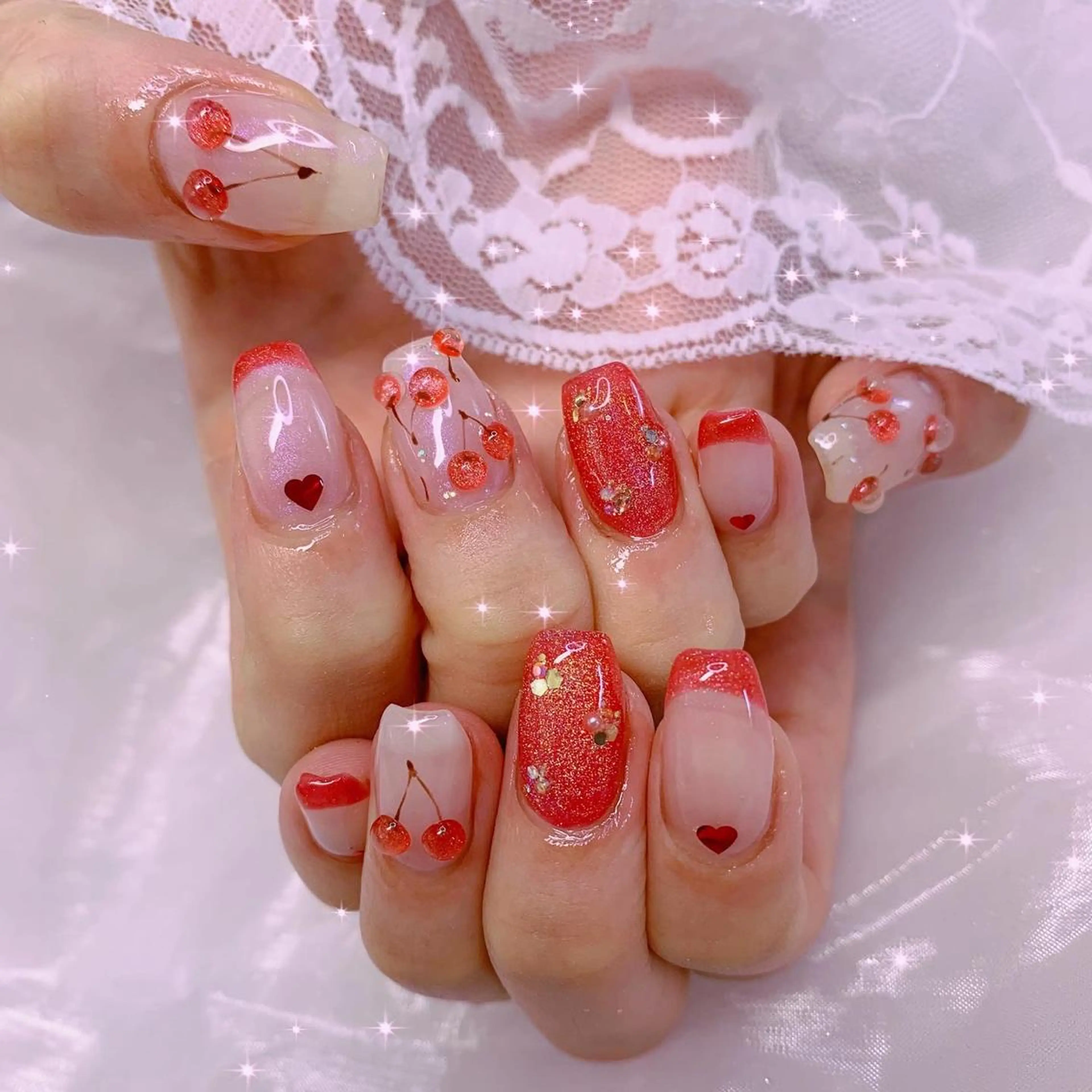 ネイル ハンドネイル La neige* yuki 🥯🍑のネイルデザイン