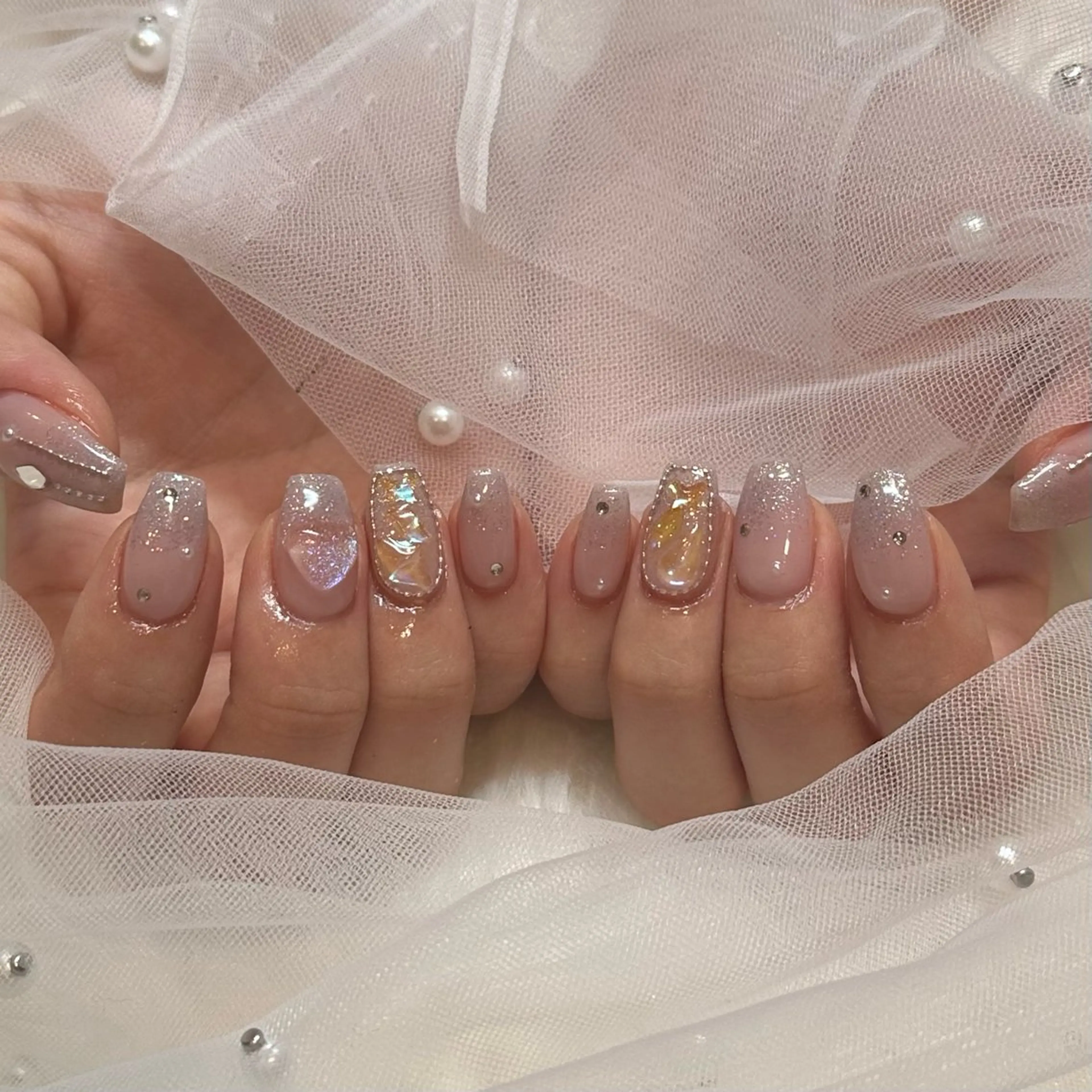 ネイル ハンドネイル She nail studio 原宿店所属・いいだえみ ୨୧ᵕ̤ᴗᵕ̤)のネイルデザイン