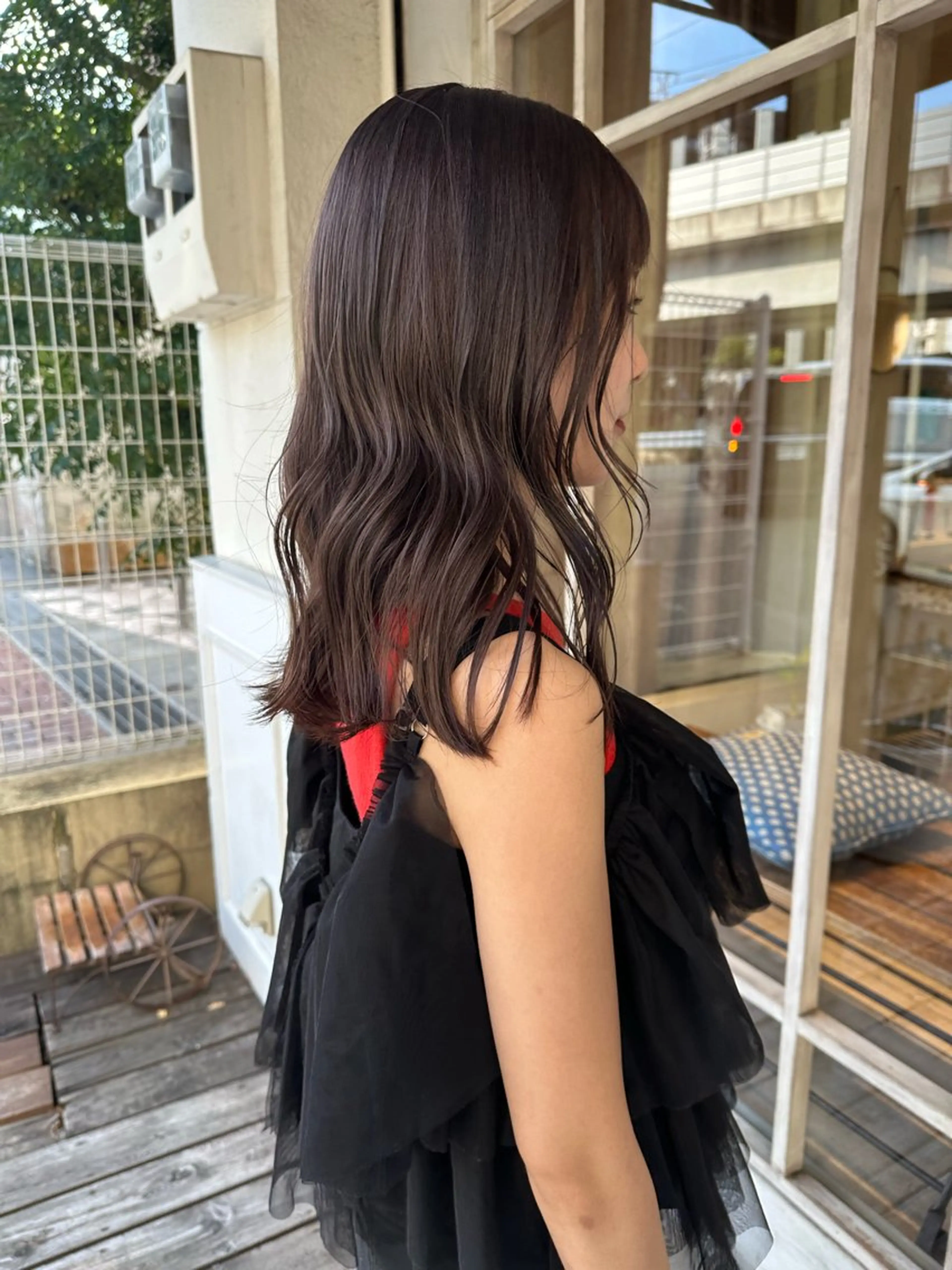 ミディアム ラベンダーベージュ Manaka🟤 Musiiik　今泉のヘアスタイル