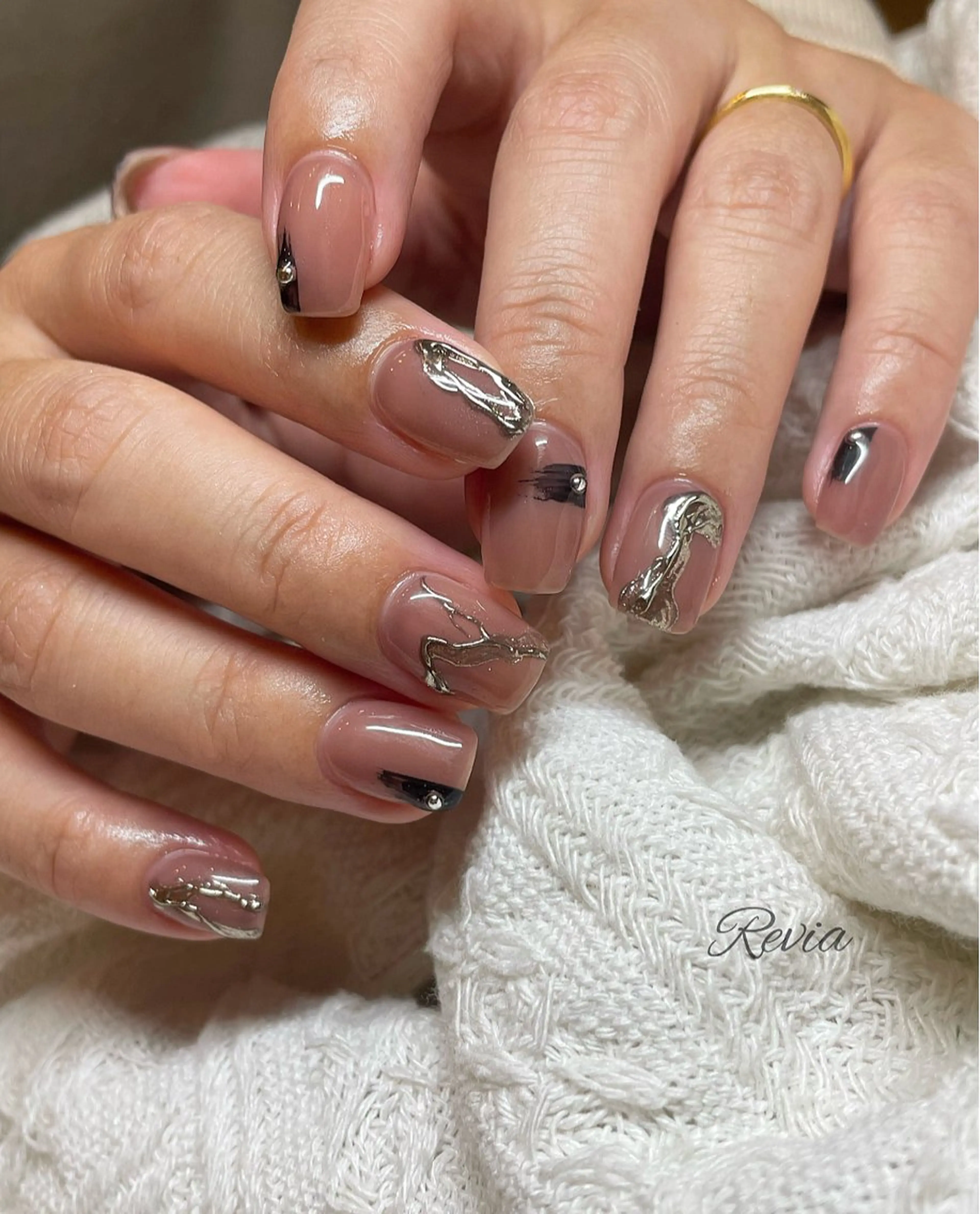 ネイル ハンドネイル revia所属・ERI Nailistのネイルデザイン