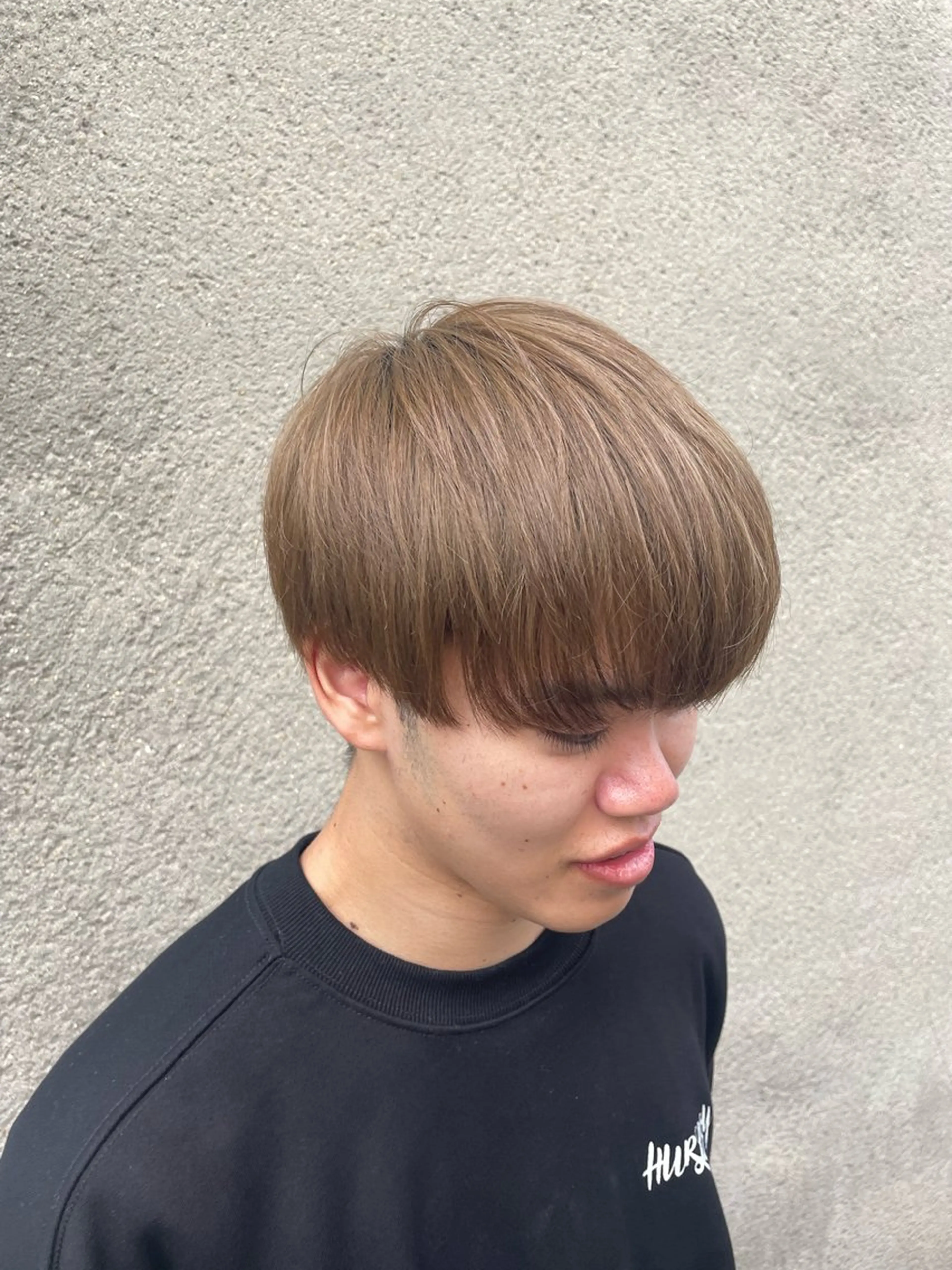 カラー メンズ メンズブリーチ マッシュ ベージュカラー ブリーチ ヘアカラー 慎太朗/メンズカット /メンズパーマのヘアスタイル