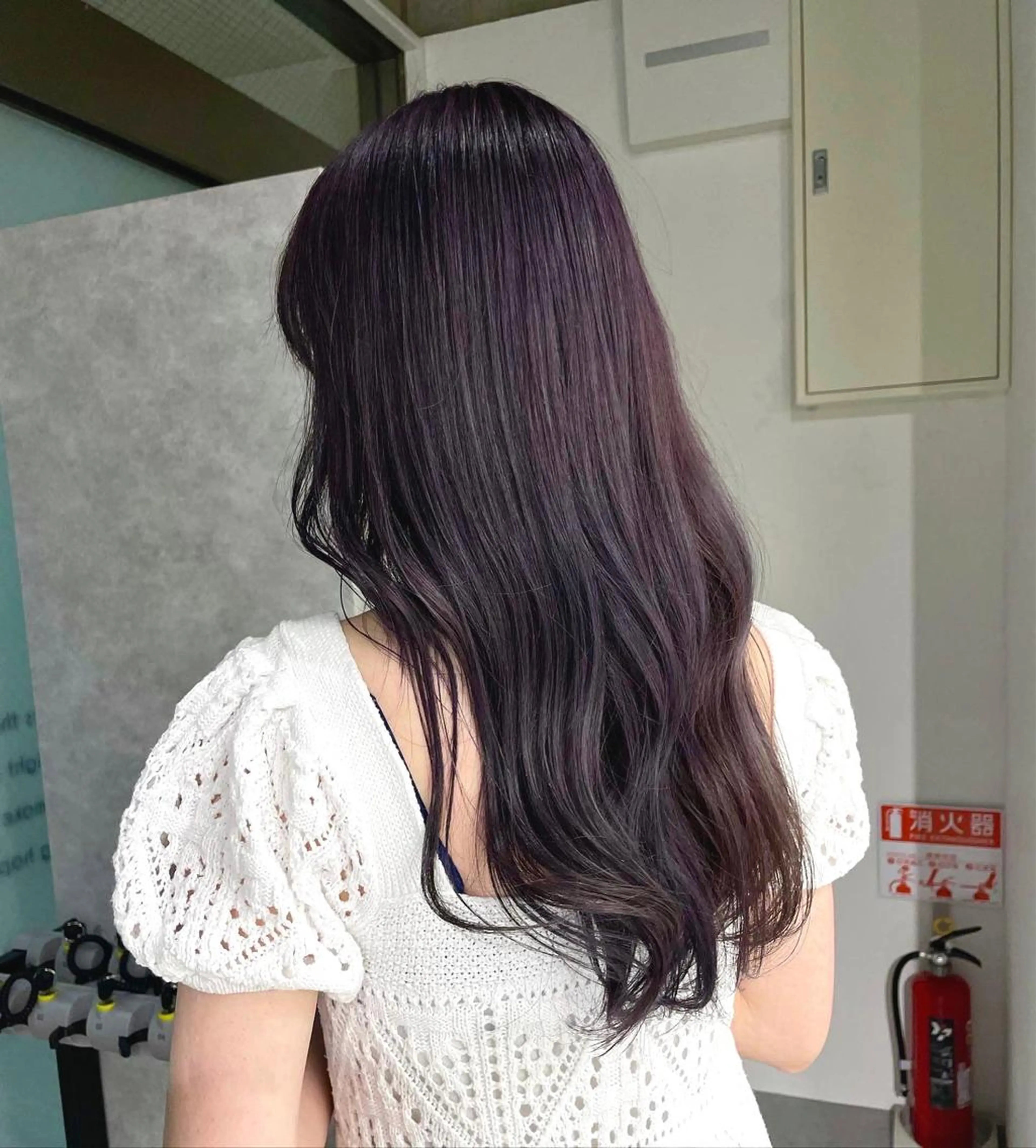 ロング カラー ラベンダーカラー ラベンダーピンク ピンクカラー トリートメント 透明カラー/レイヤー misaki °*のヘアスタイル