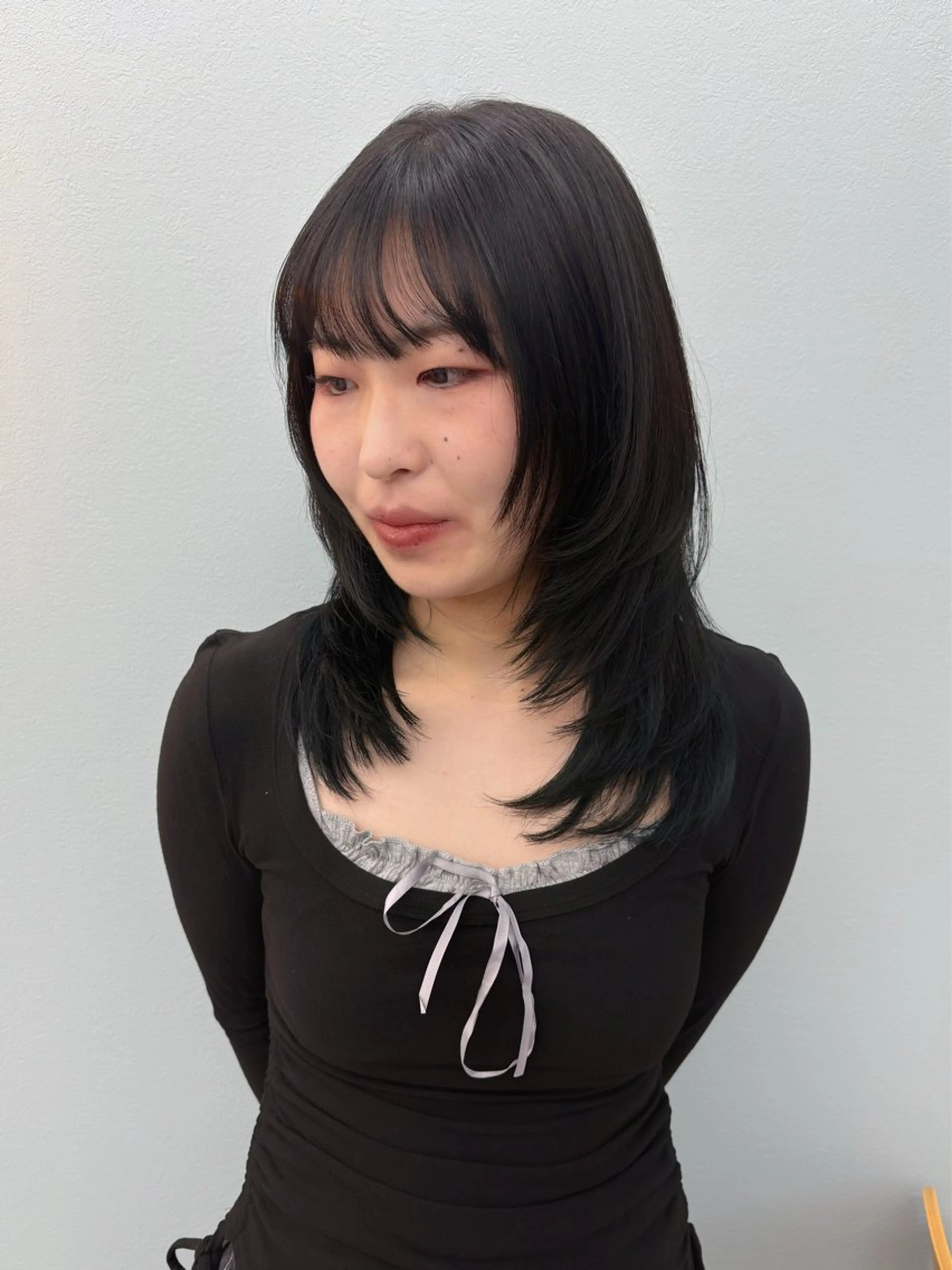 ミディアム ハッシュカット カット ヘアカラー ヘッドスパ レイヤー/髪質改善 🫧小町 紗耶華のヘアスタイル