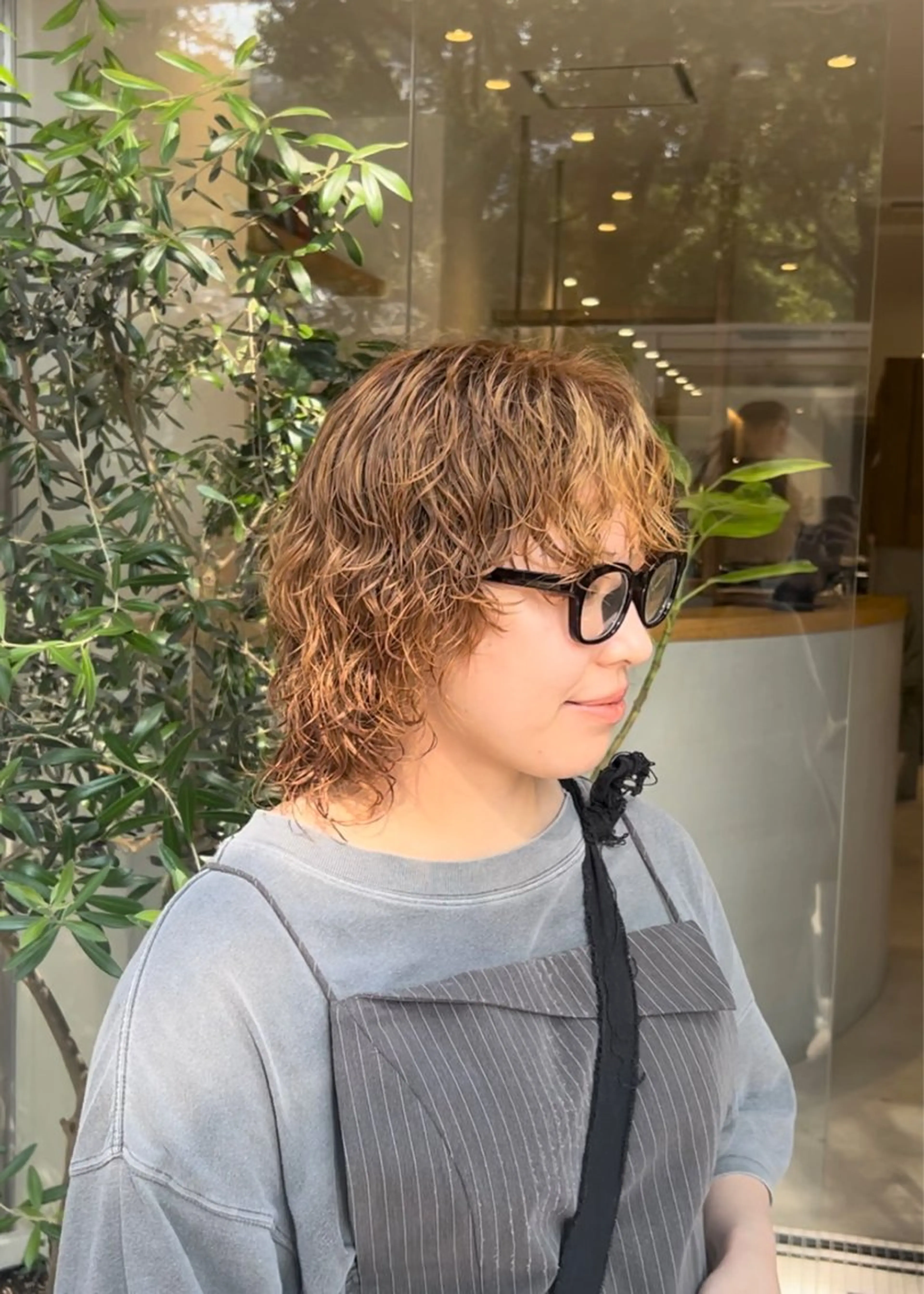 ミディアム ミディアムパーマ パーマ/名古屋パーマ / コデラ ナナホのヘアスタイル