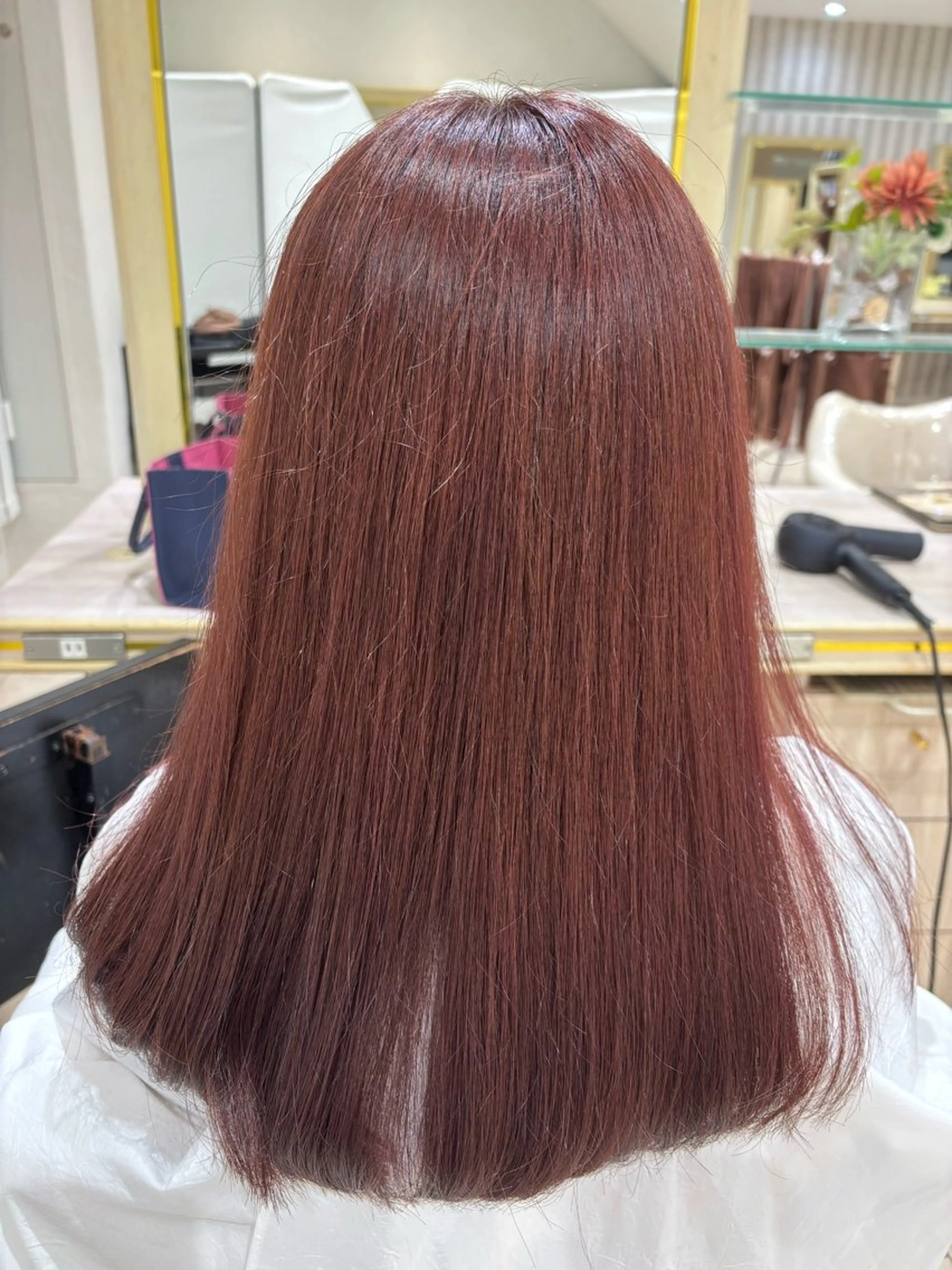 カラー ブリーチ ラベンダーカラー ブリーチなしカラー ピンクカラー ピンクラベンダー 阿部 薫音のヘアスタイル