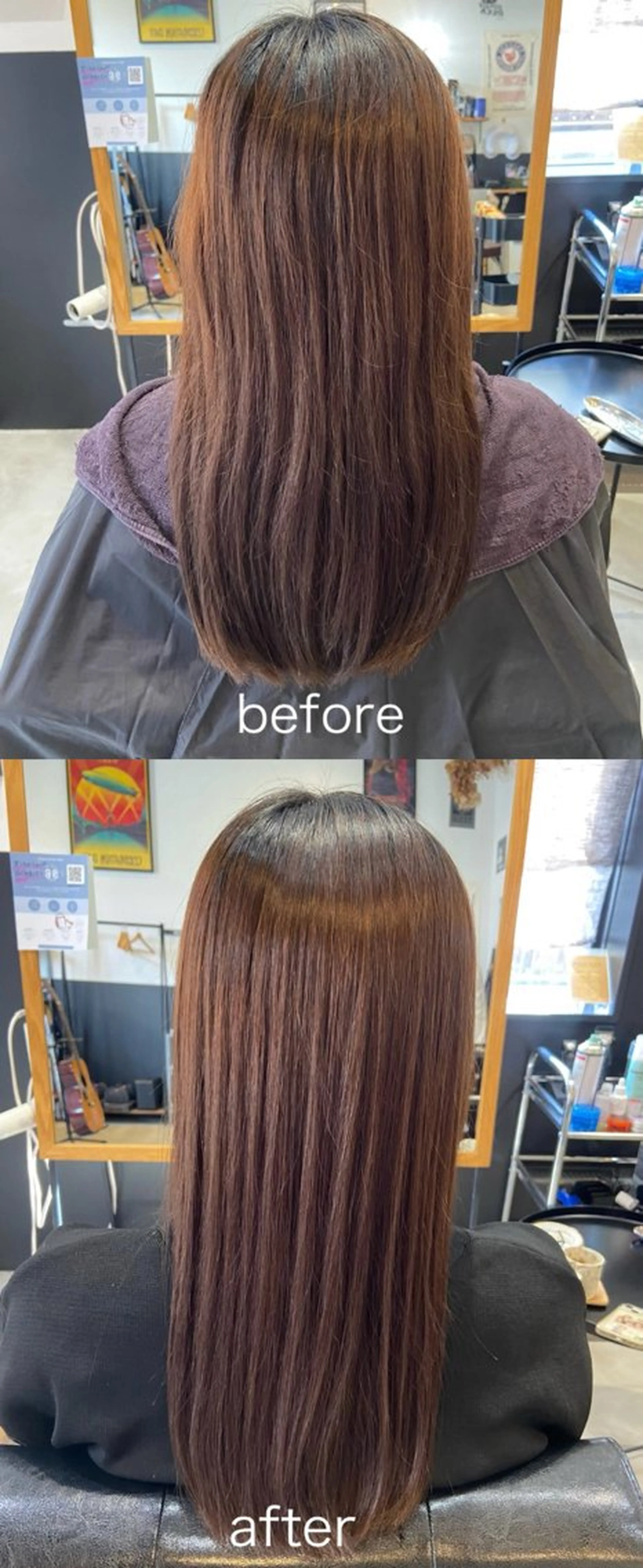 セミロング 縮毛矯正 hair salon TOKUNAGA所属・💫縮毛矯正/ カット💫徳永あい子のヘアスタイル