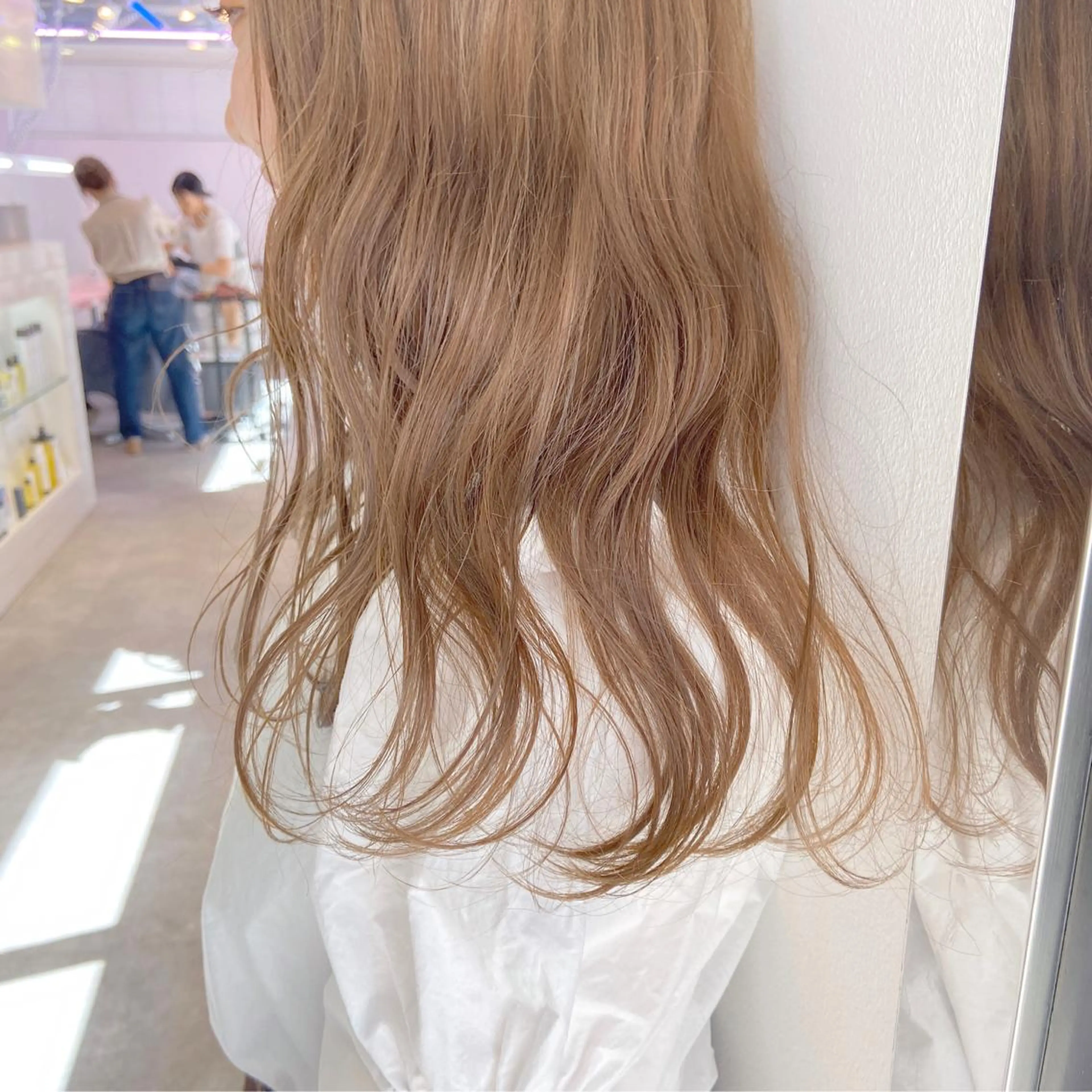 ロング カラー ヘアアレンジ ブリーチ レイヤーカット指名 No.1💖マユカのヘアスタイル