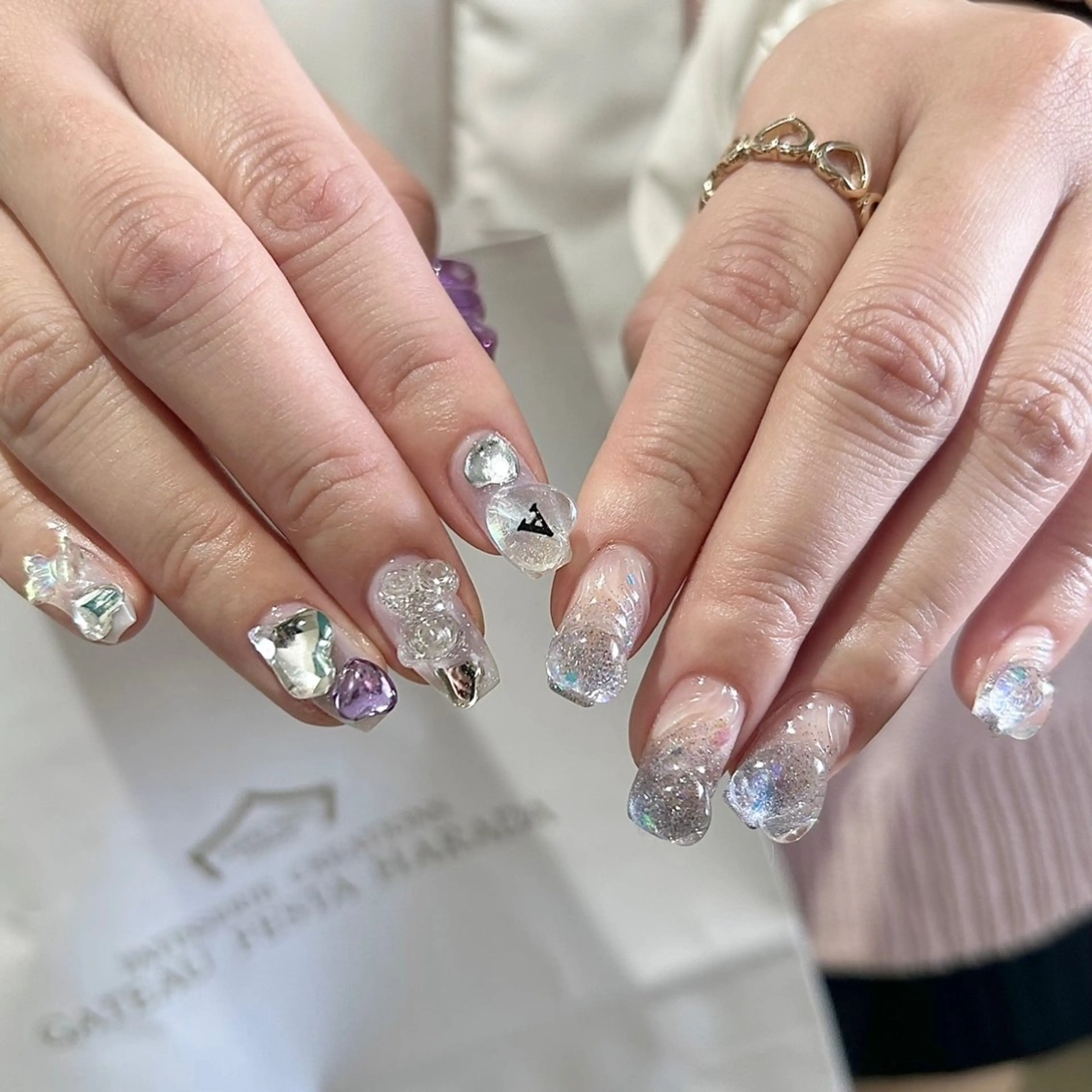 ネイル ハンドネイル ☽ ☾のネイルデザイン