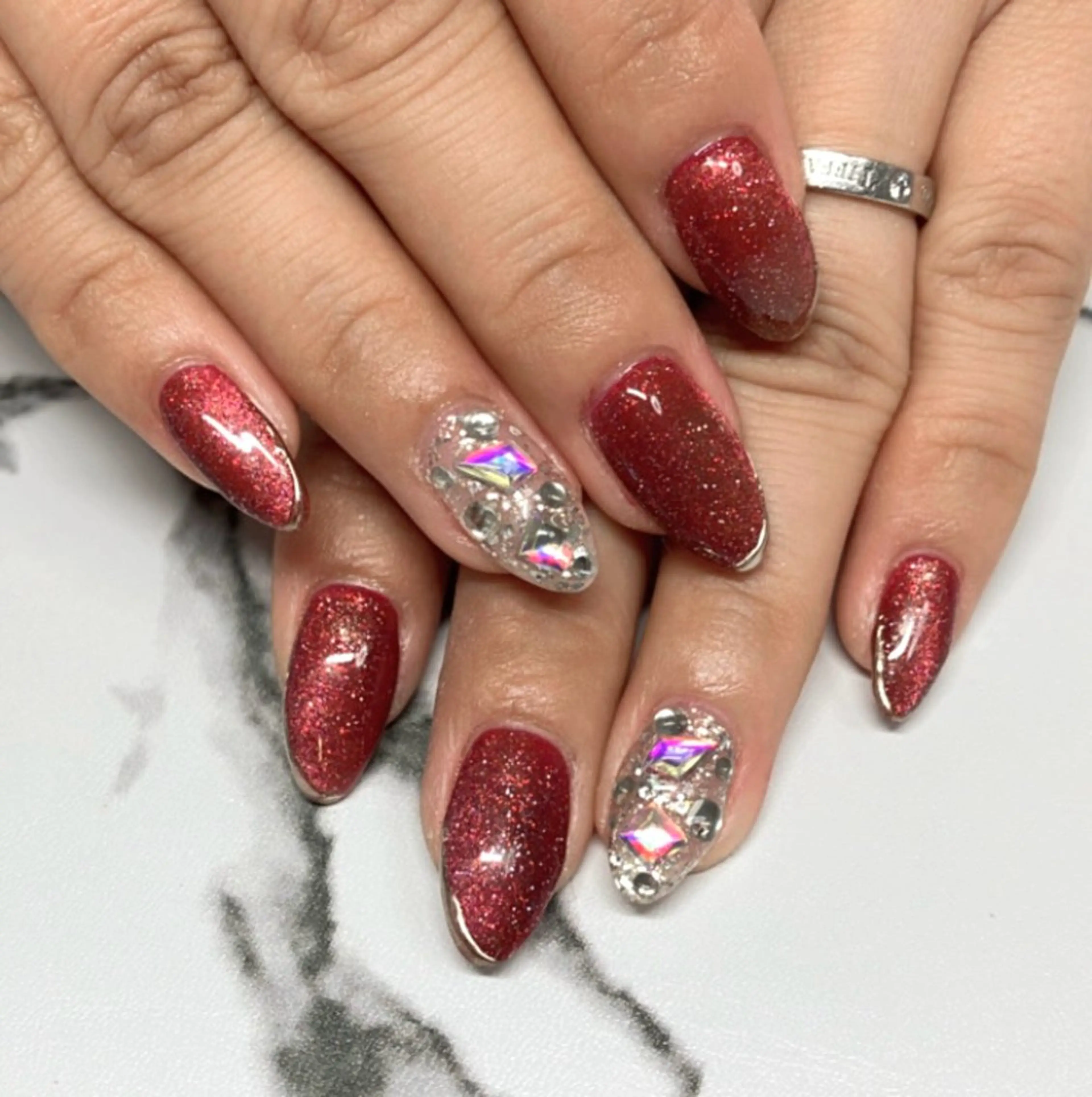 ネイル ストーンネイル KAONAIL 【Sakurai】のネイルデザイン