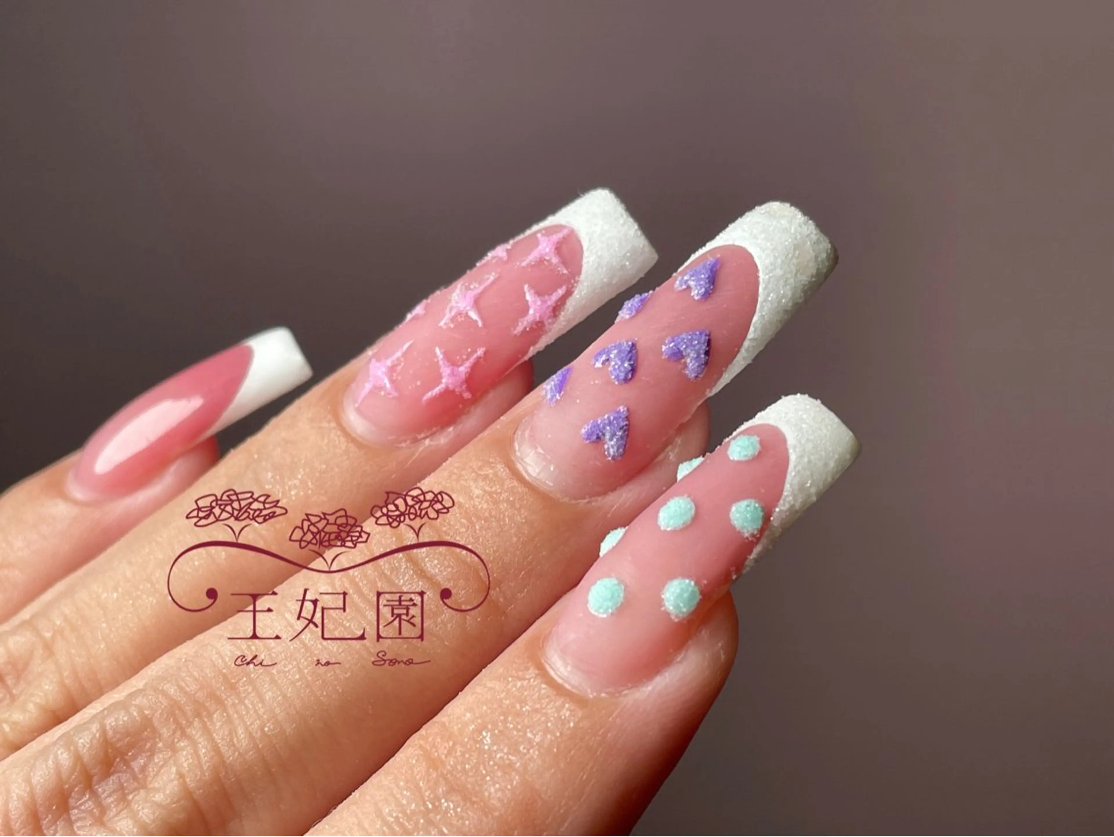 ネイル フレンチネイル ロングネイル スカルプネイル nail salon王妃の園所属・王妃の園 ohinosonoのネイルデザイン