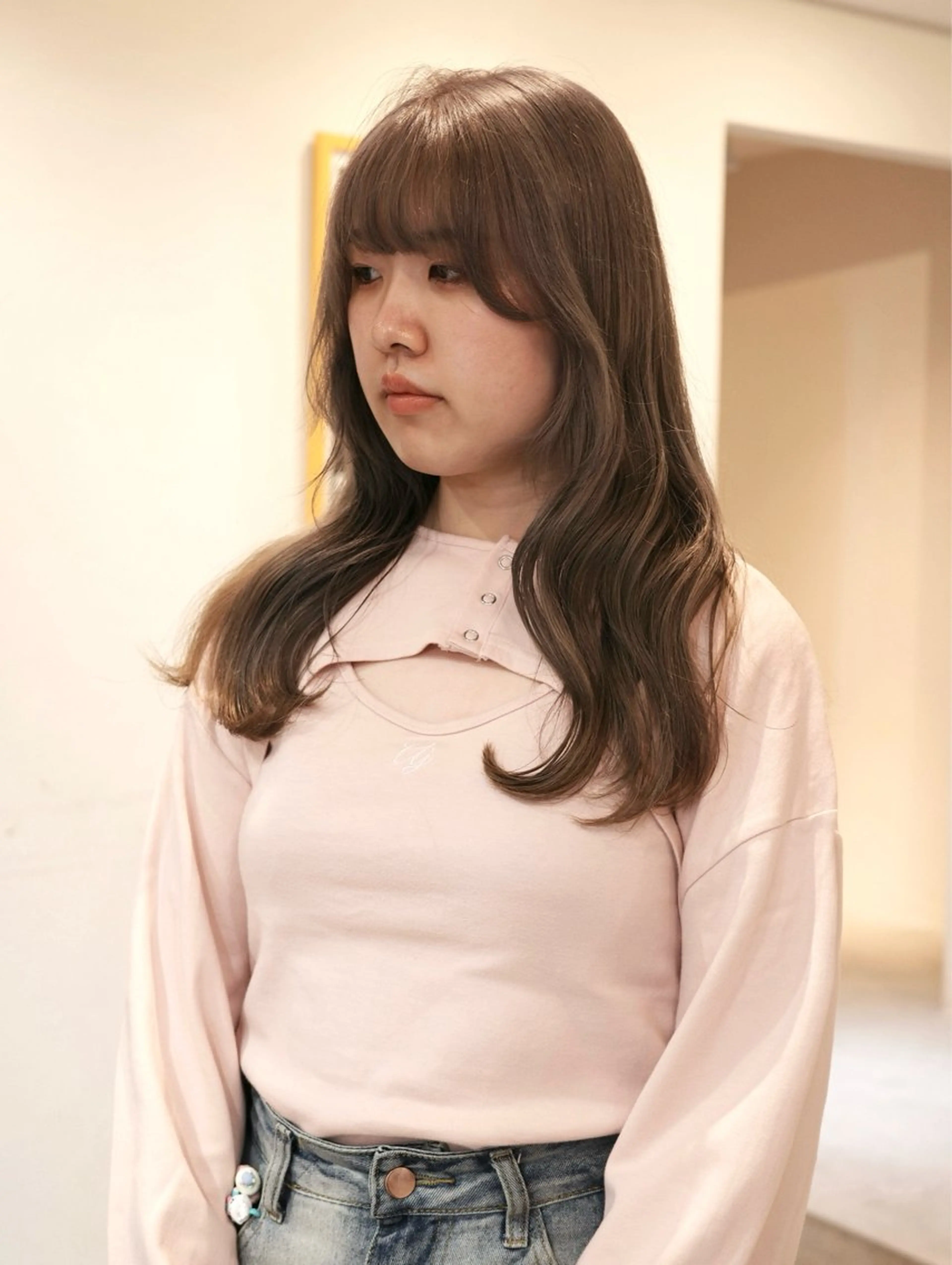 ロング カラー ブリーチ 透明感カラー ヘアカラー (𝐡)𝐰𝐢𝐦 𝐲𝐮𝐧𝐚のヘアスタイル