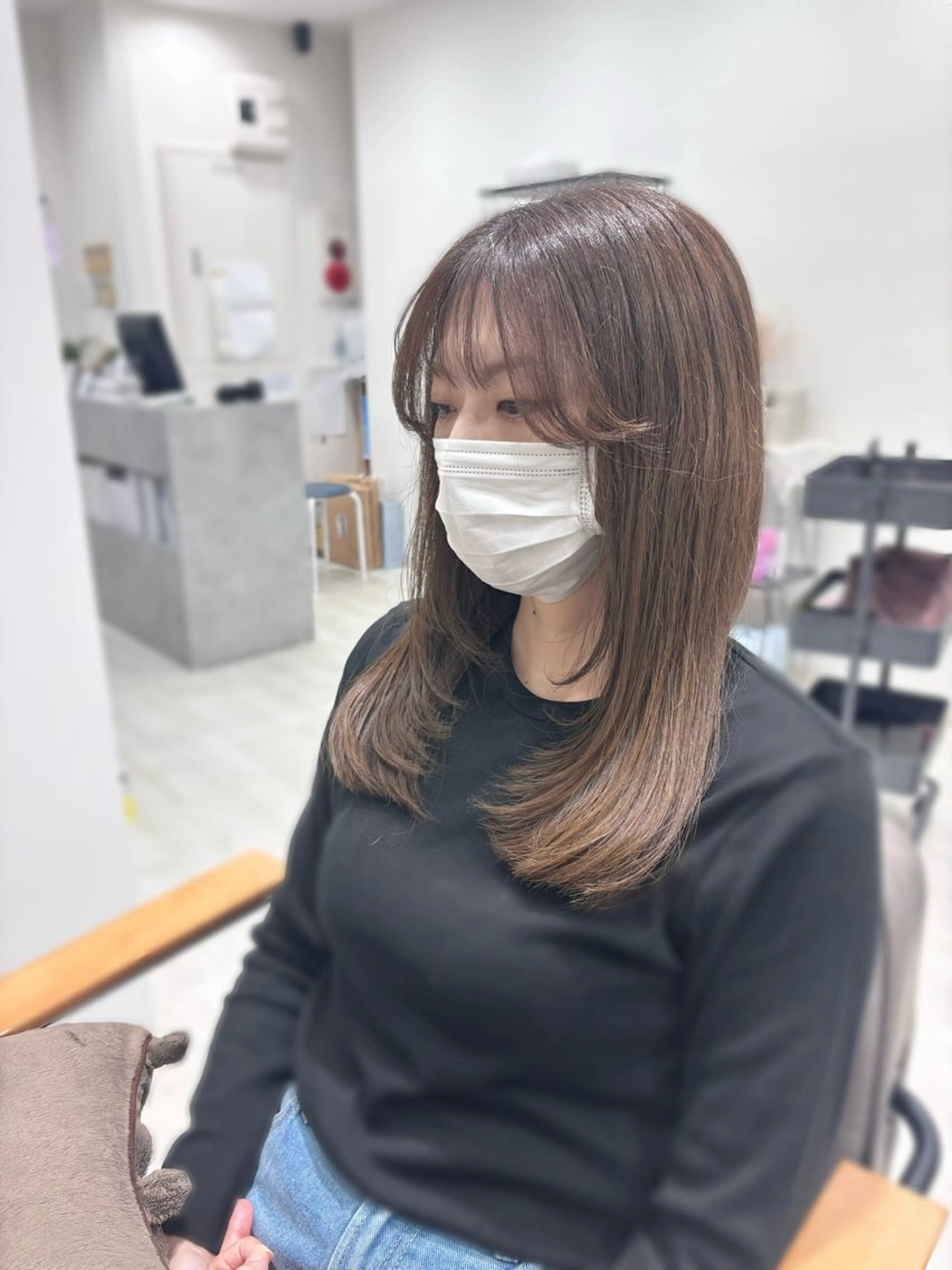 セミロング レイヤーカット カット ヘアカラー 🌿髪質改善/レイヤ ー🌿ひかるんのヘアスタイル