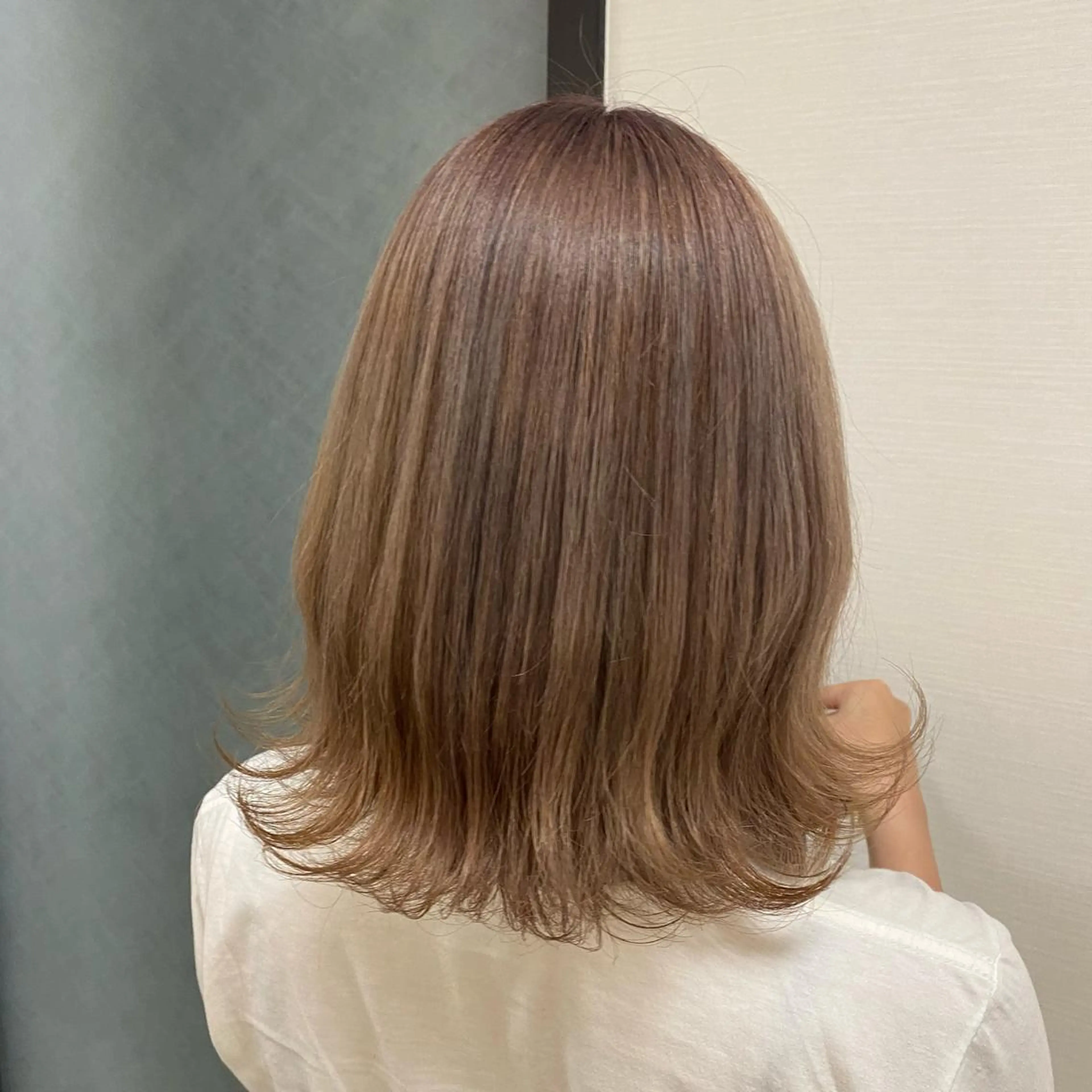 ミディアム カラー パーマ ヘアアレンジ 🌿髪質改善/ブリー チ/🌿‬JINのヘアスタイル