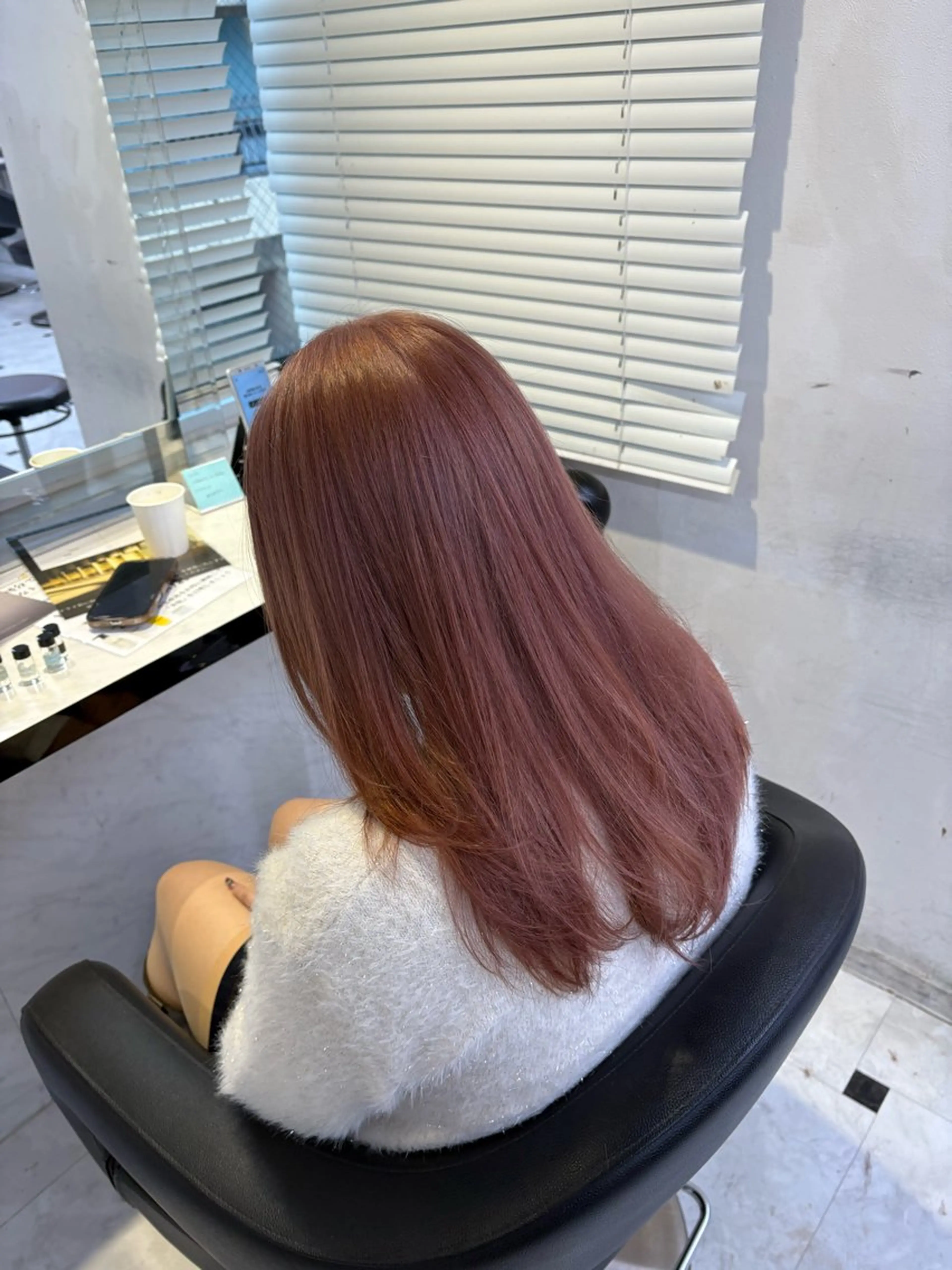 ロング カラー ヘアカラー トリートメント ヘッドスパ ヘアセット 透明感ベージュカラー ♡上野♡AIのヘアスタイル
