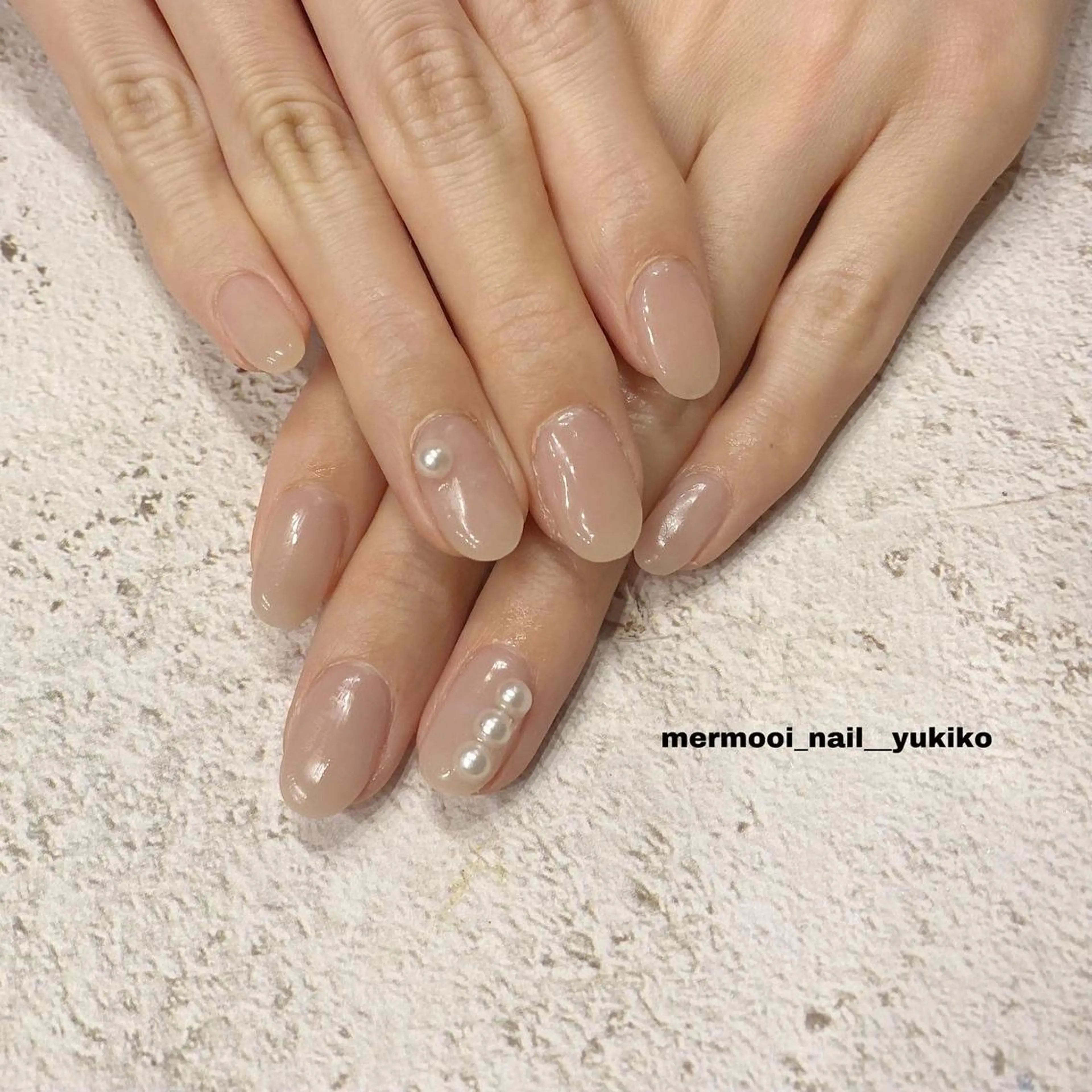 ネイル 韓国ネイル オフィスネイル ワンカラーネイル シンプルネイル ワンホンネイル mermooi nailのネイルデザイン