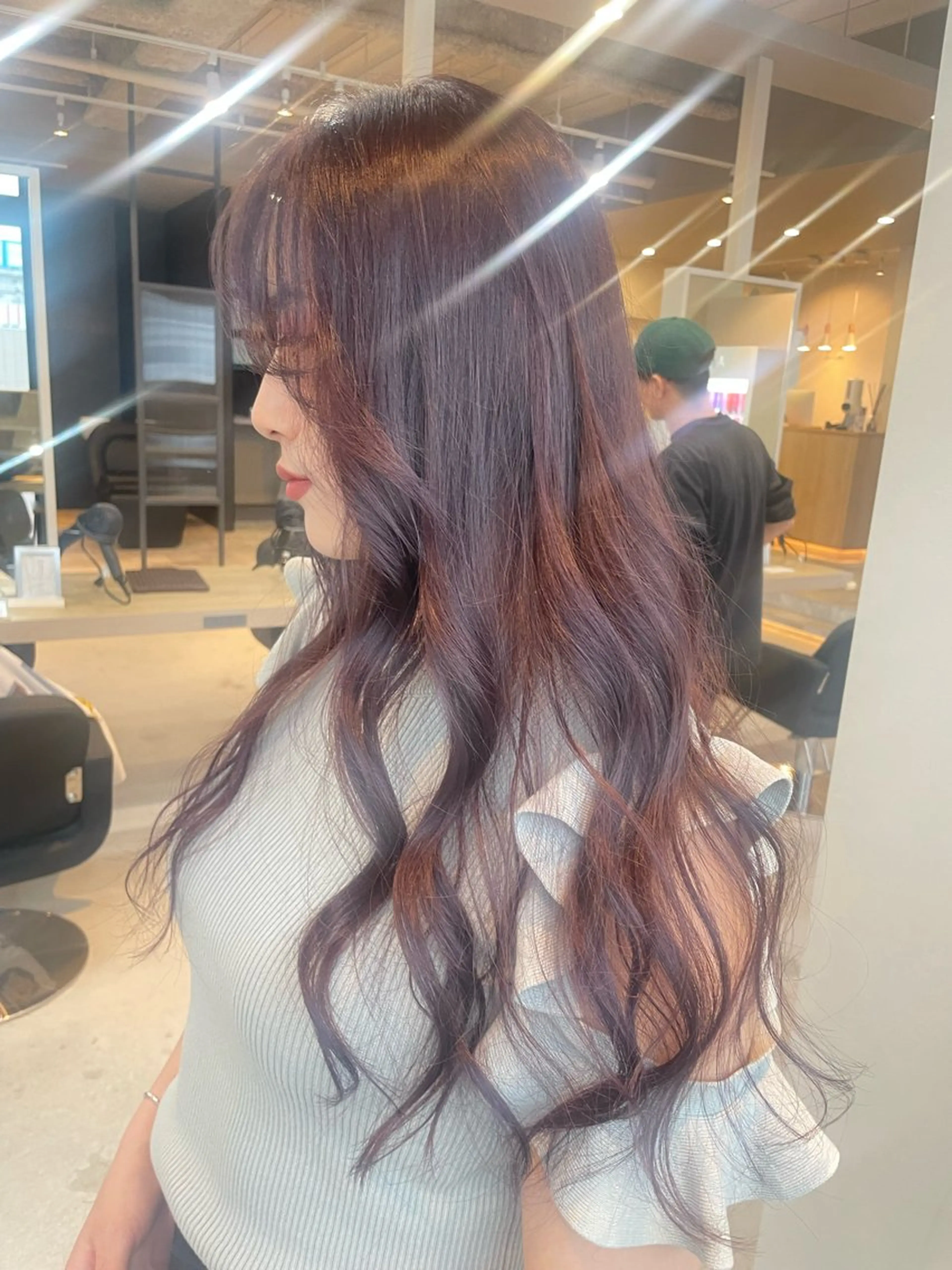 ロング カラー ピンクカラー ピンクパープル パープルカラー LUDIQUE【ルディック】所属・AKI ✄のヘアスタイル